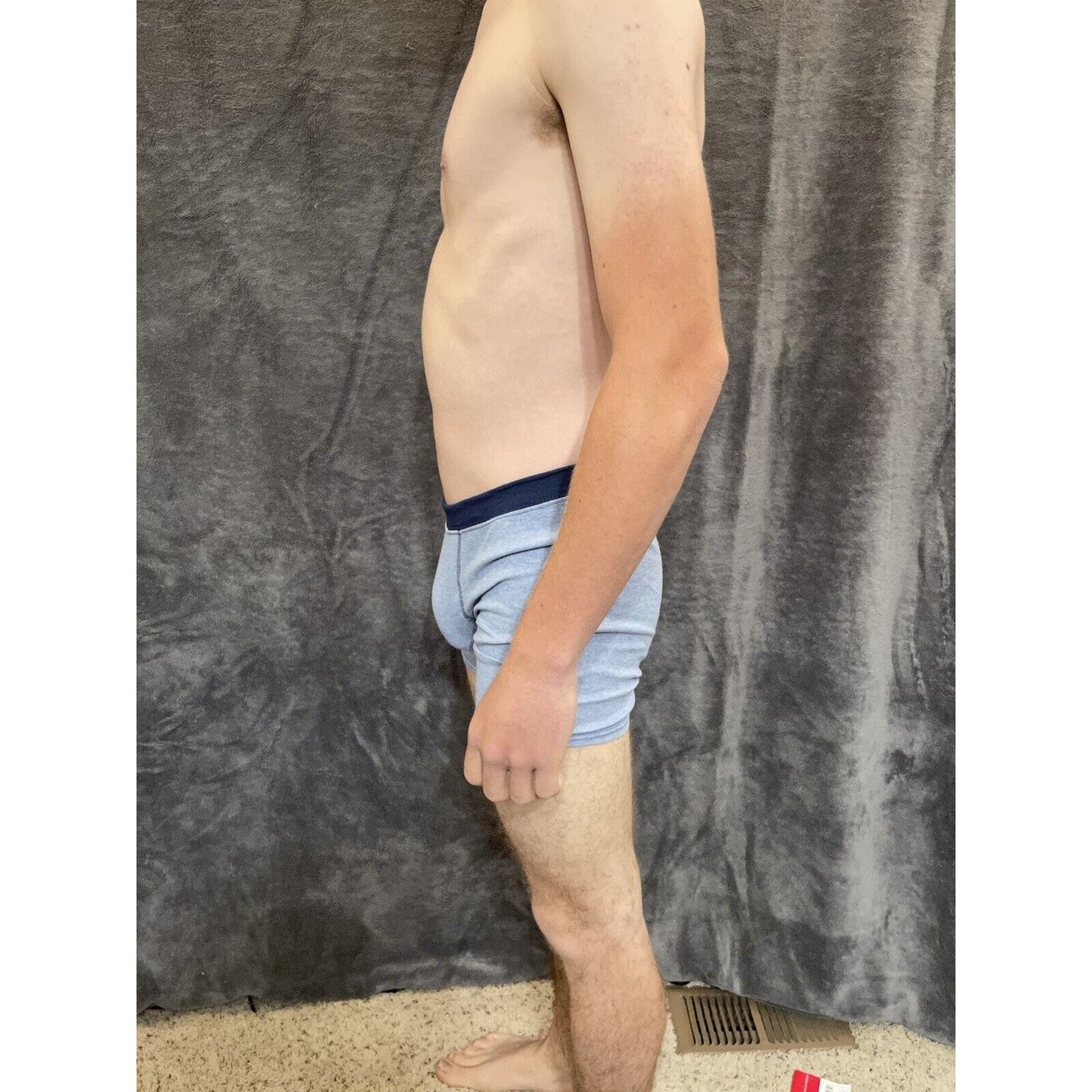 boy's Hanes youth XL Light Blue With dark Blue boxer brief