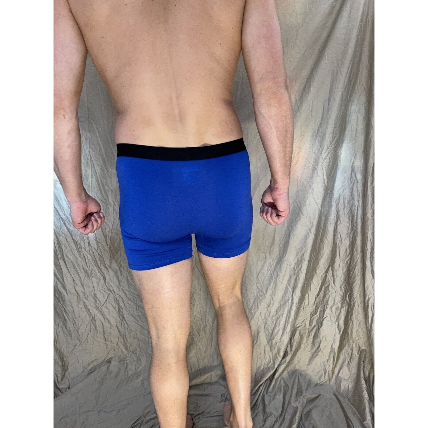 men's blue innersy weekly medium 5% spandex boxer brief