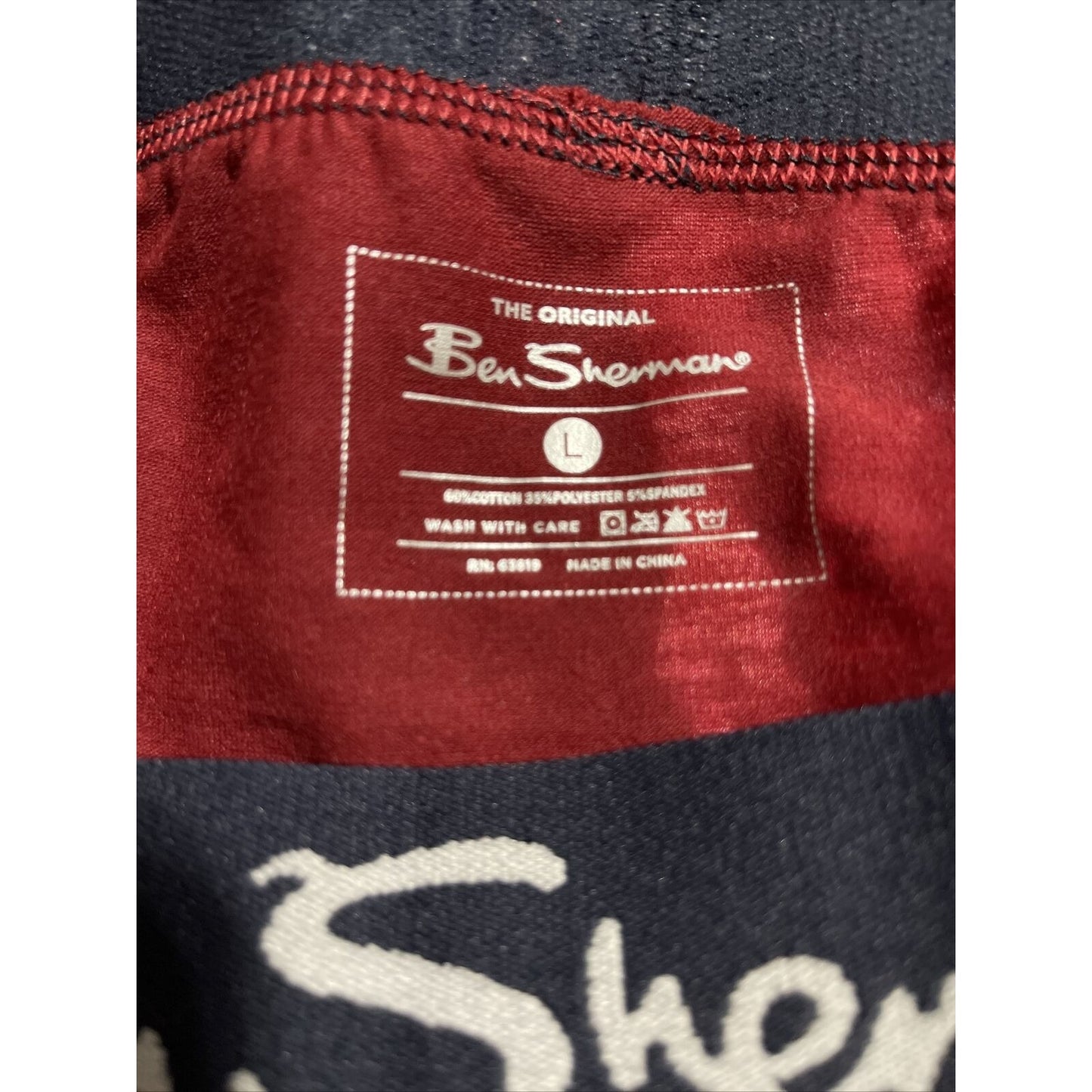 Men’s Ben Sherman Dark Red Boxer Briefs Large
