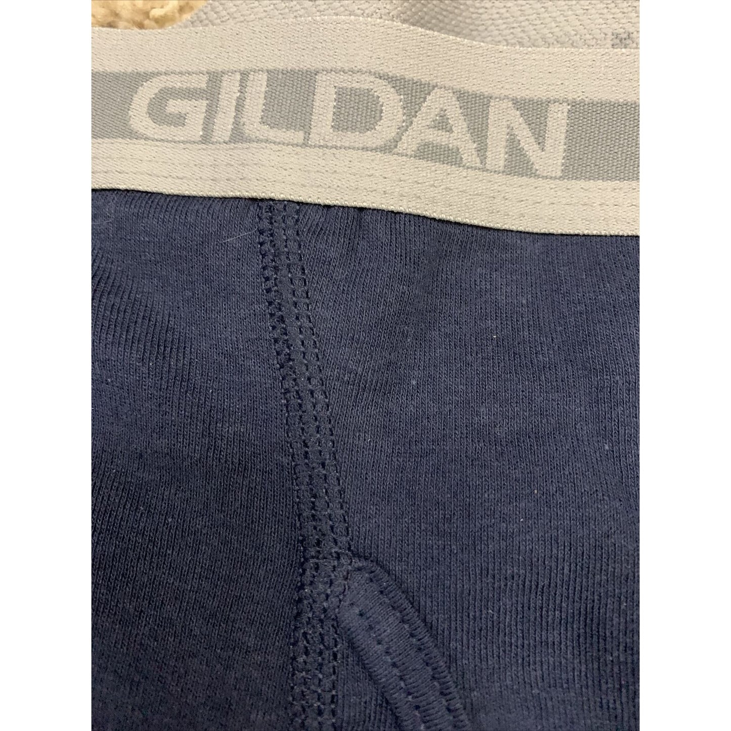 Gildan Men’s Boxer Briefs Medium Navy Blue 100% Cotton