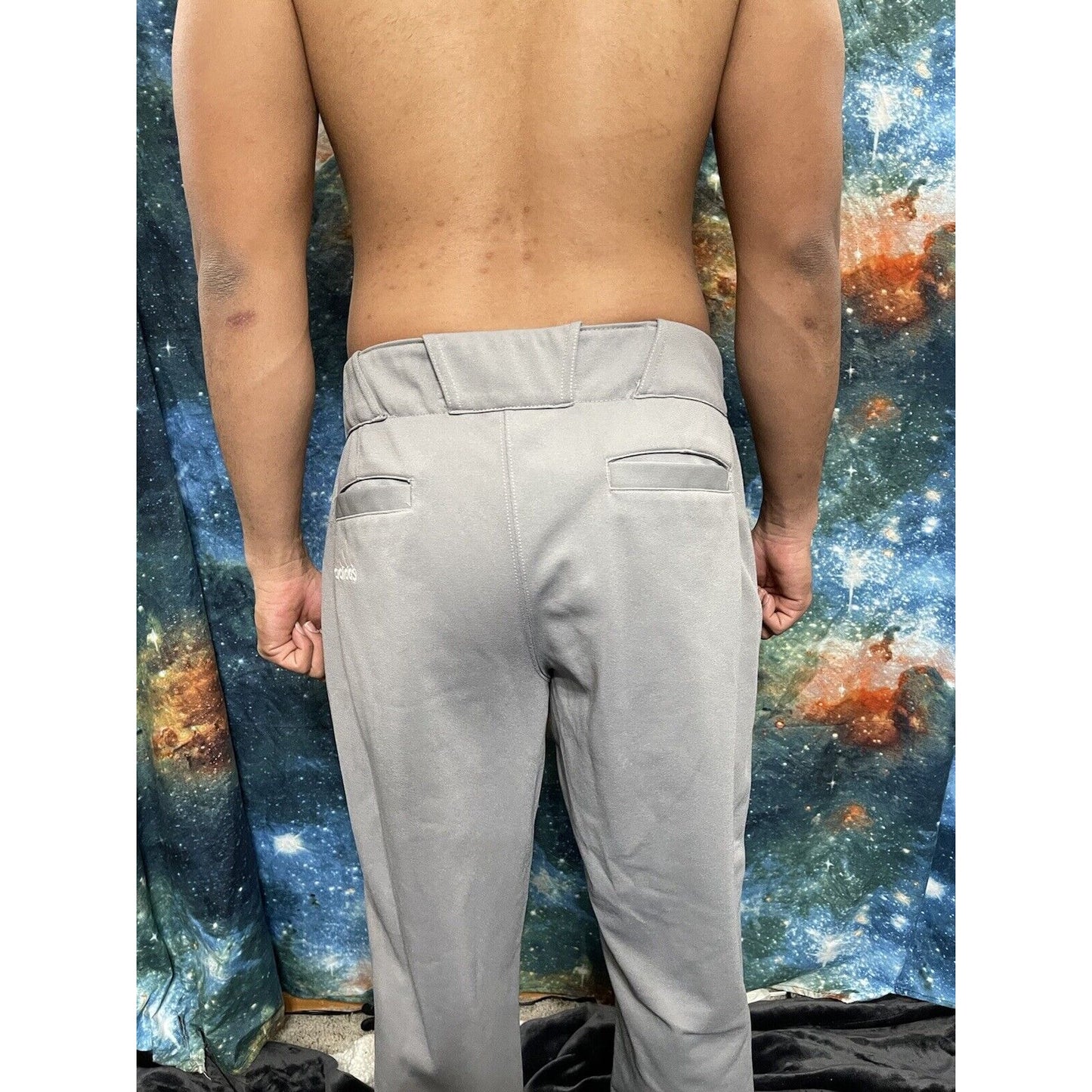 Men’s Adidas Gray Baseball Pants Large