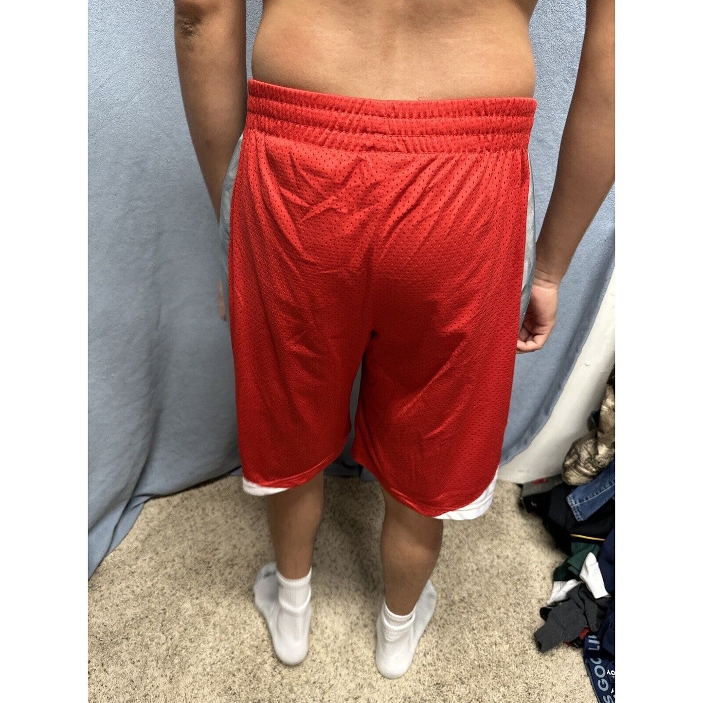 Men’s Red Ohio State Large Colosseum Athletic Shorts With Pockets