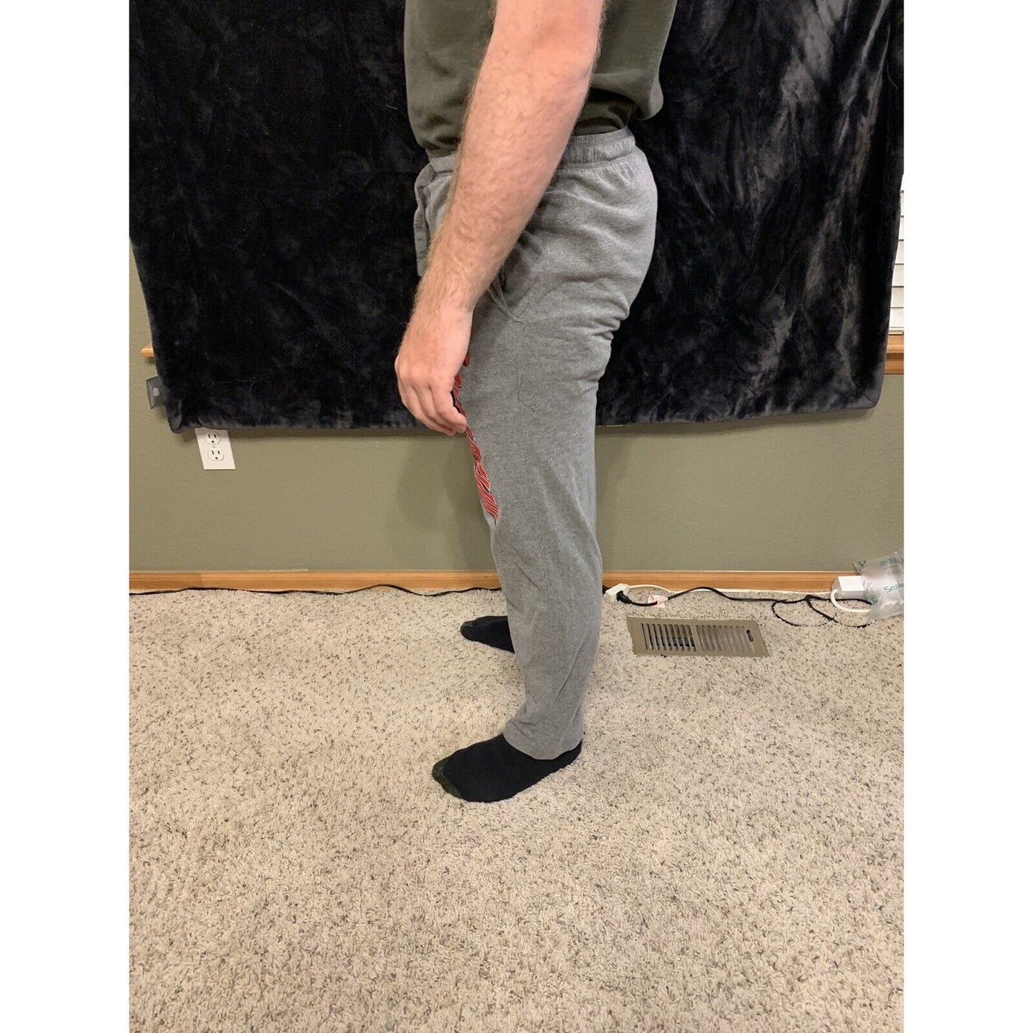 Mens Womens NEW Marvel Daredevil Gray Pajama Lounge Sleep Pants Size Small