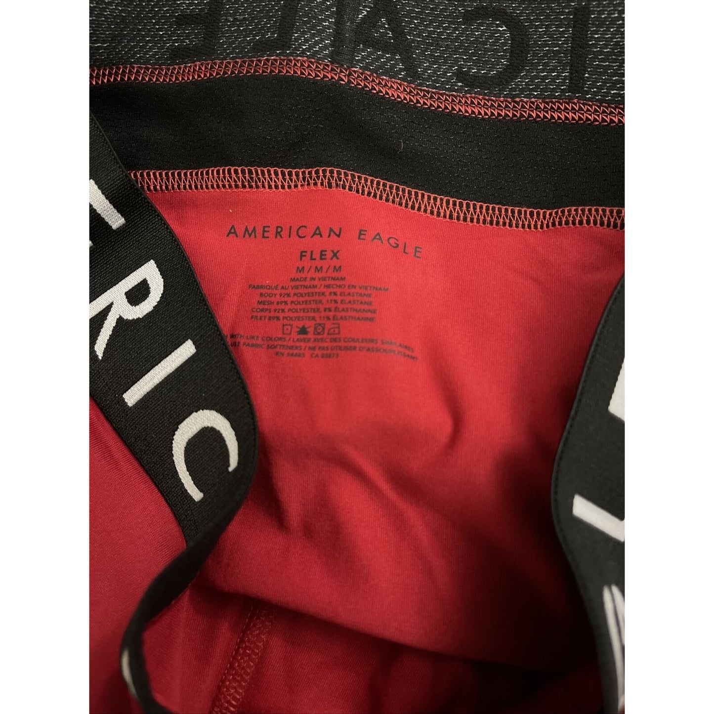 Men’s Red American Eagle Flex Mesh Compression Shorts Medium New