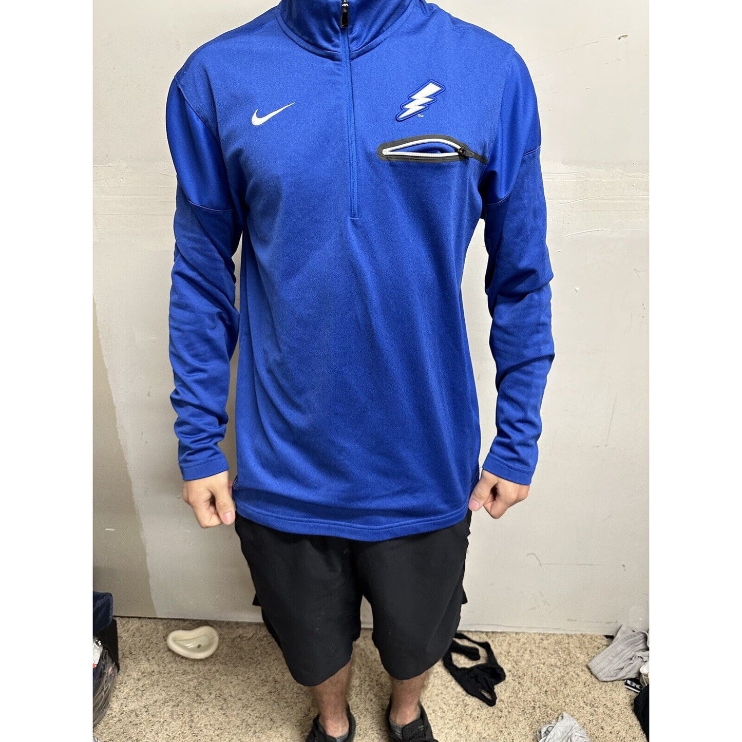 Men’s Blue Air Force Falcons USAFA Nike 1/4 Zip Pull Over Jacket
