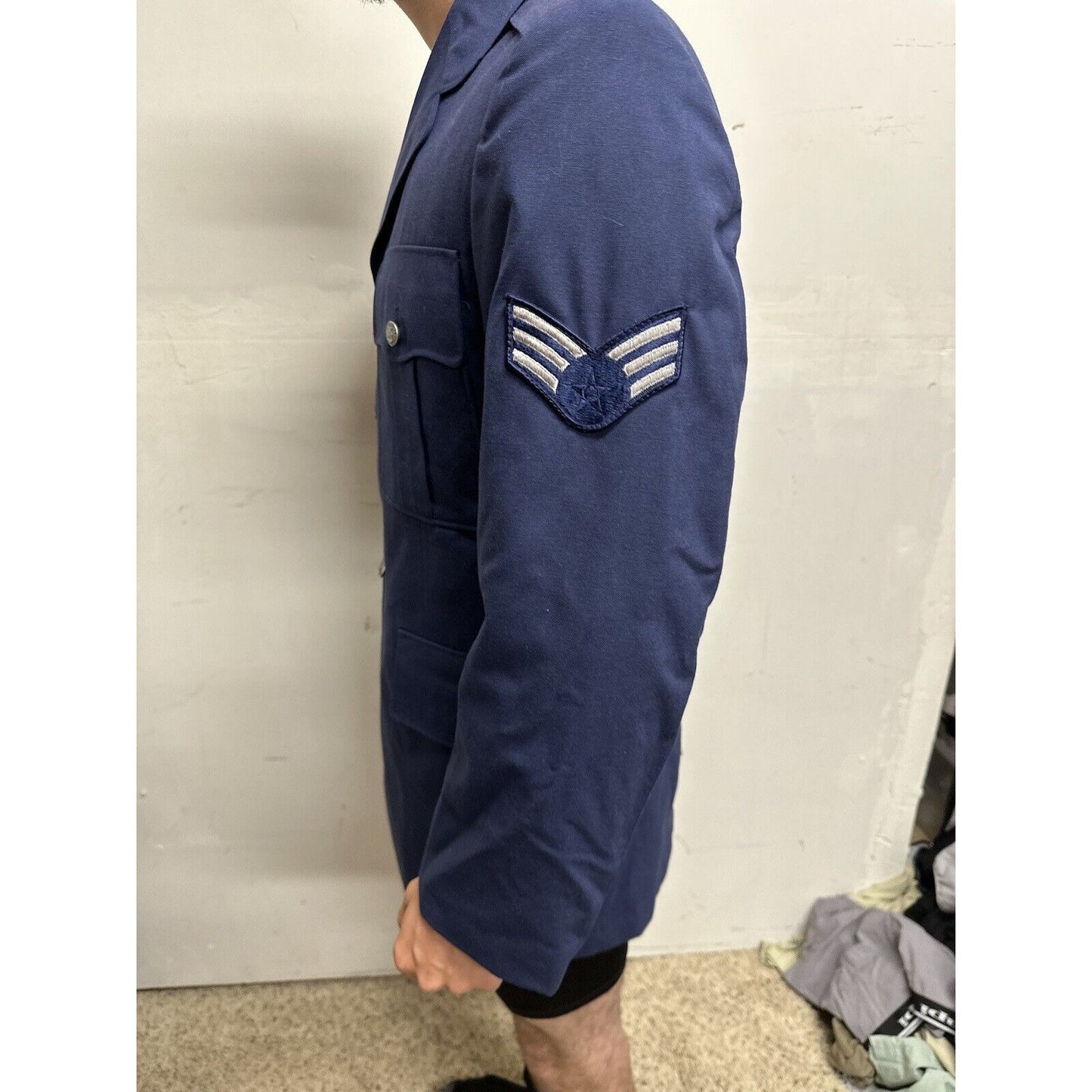Men’s 40R USAF Air Force Service Coat Navy Blue Uniform