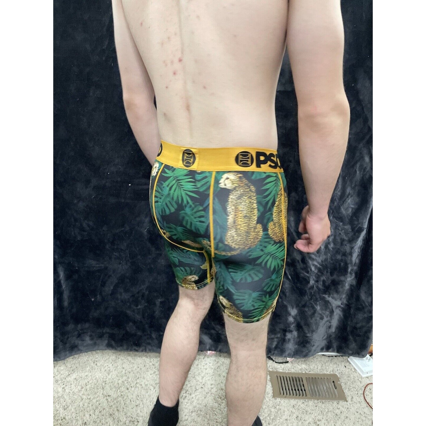 Men’s PSD Leopard Jungle Medium Boxer Briefs Multicolor