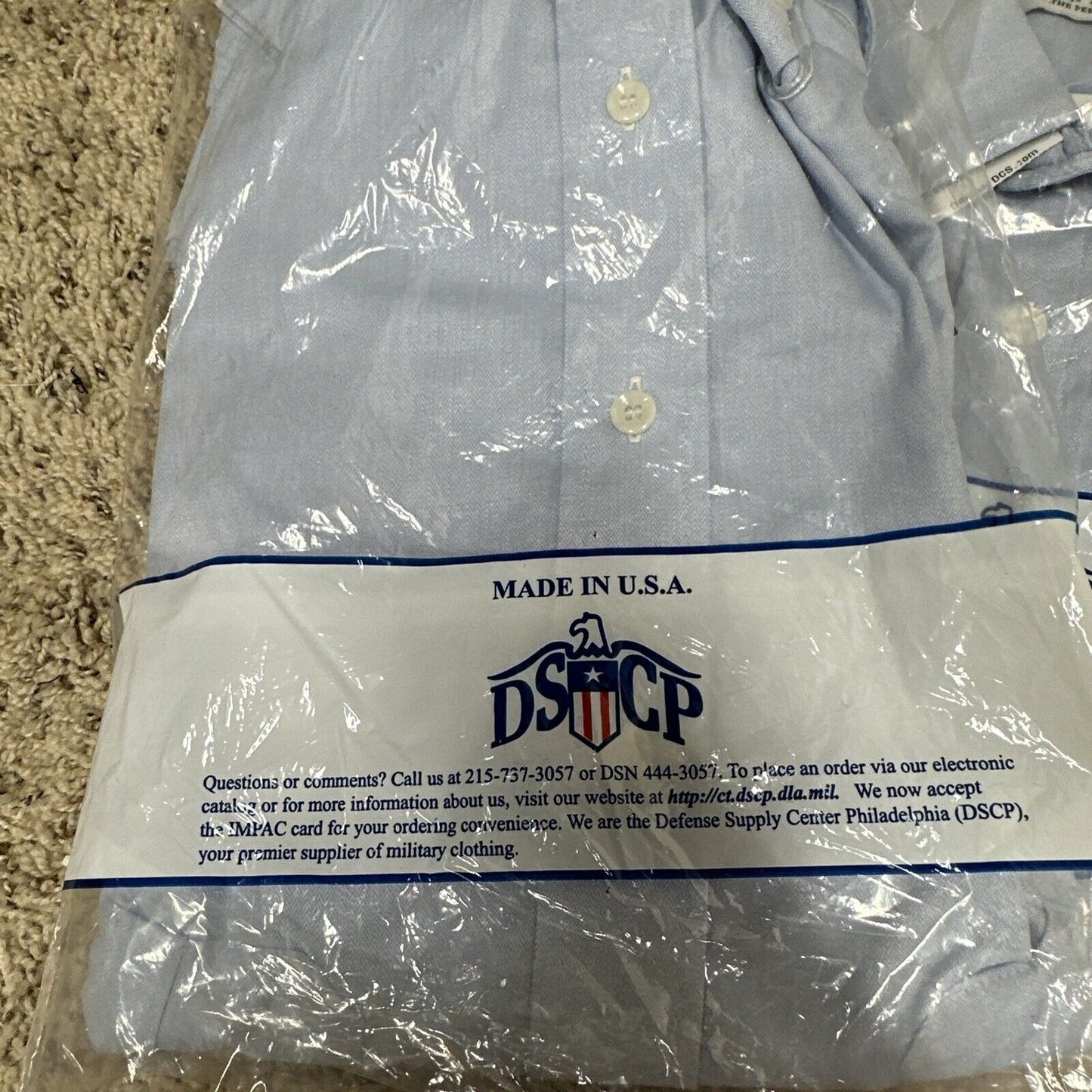 Men’s Air Force ussf Coast Guard Blue Dress Shirt Short Sleeve Uniform 16.5R