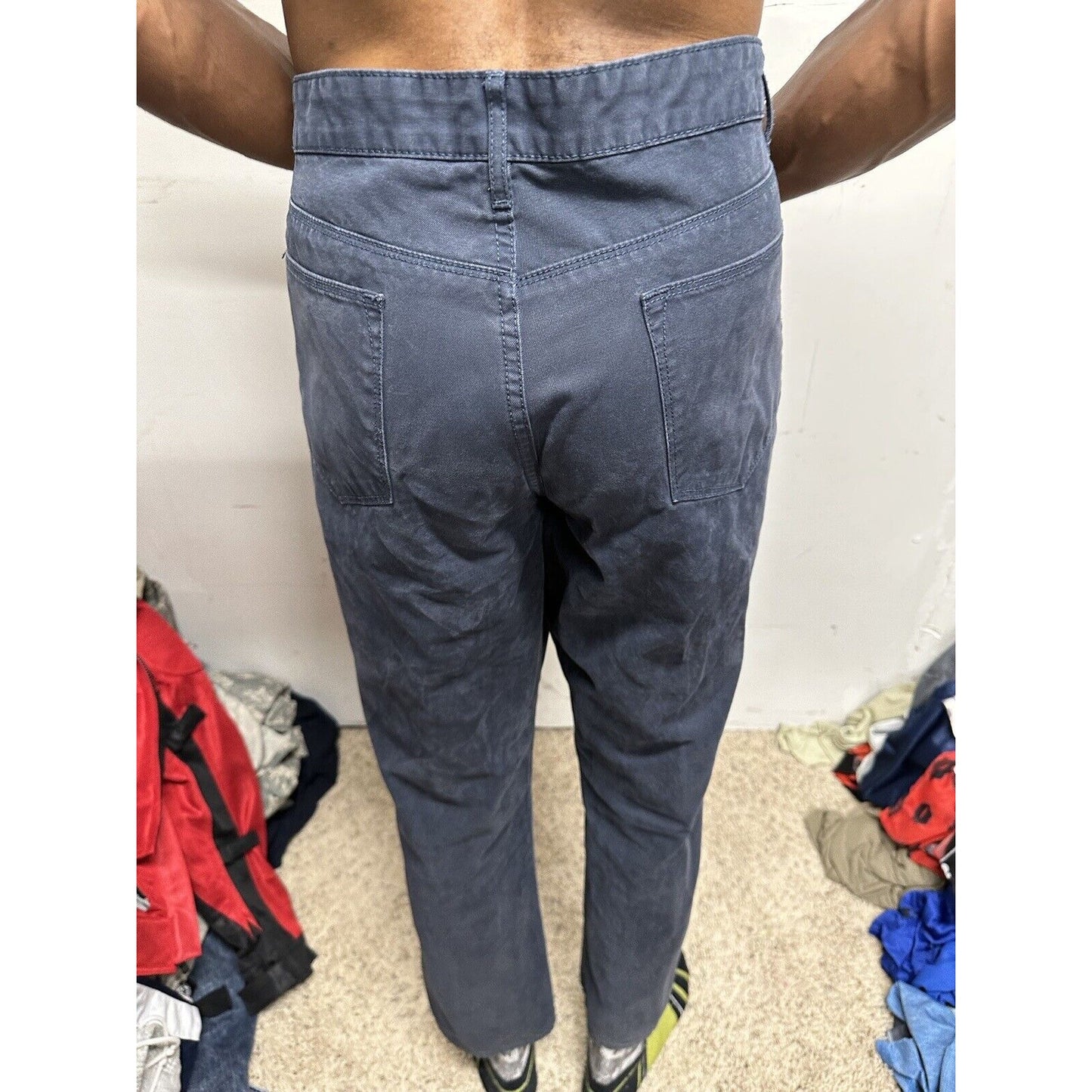 Men’s Navy Blue Johnston & Murphy Slim Fit 36 X 30 Jeans