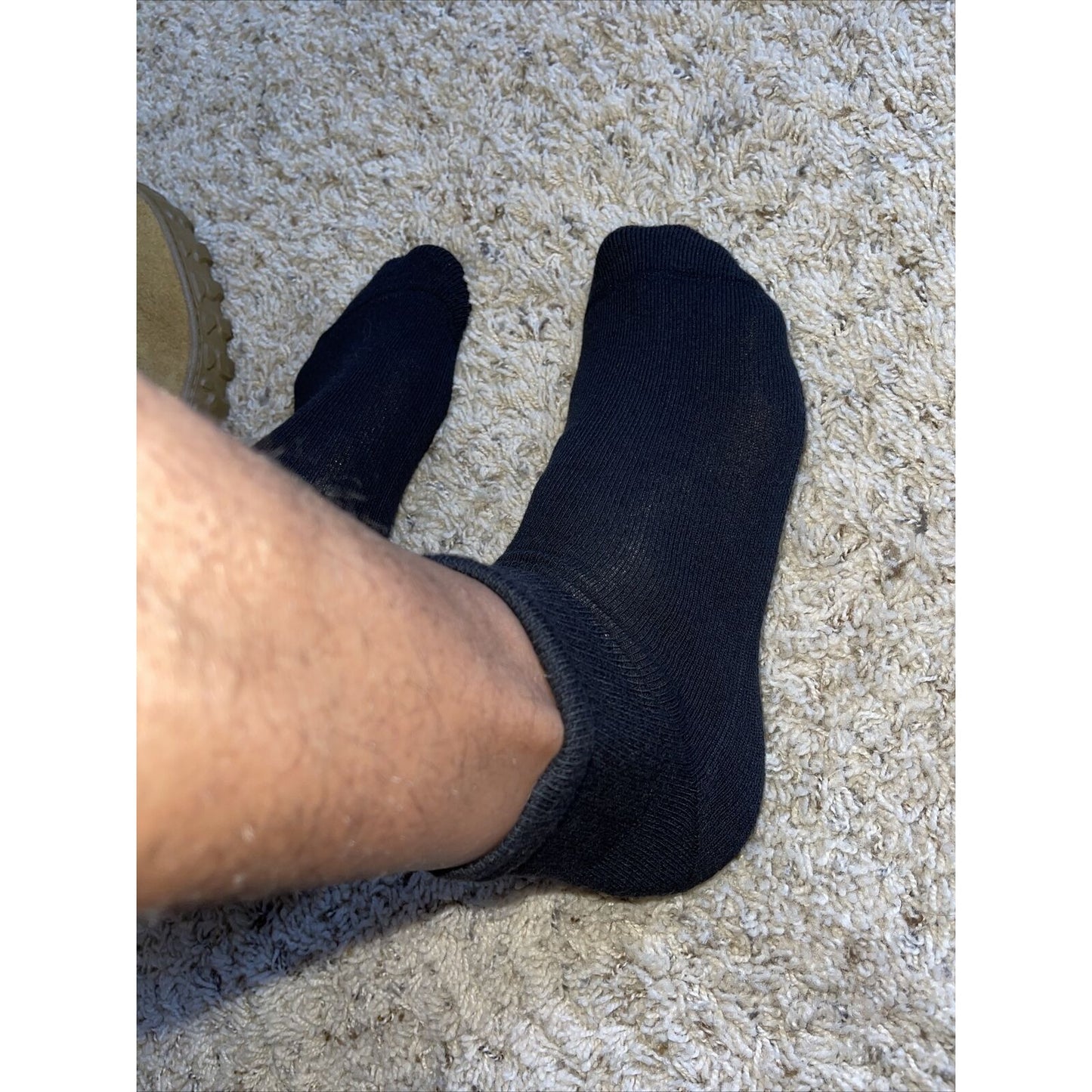 men's hanes black X-temp socks