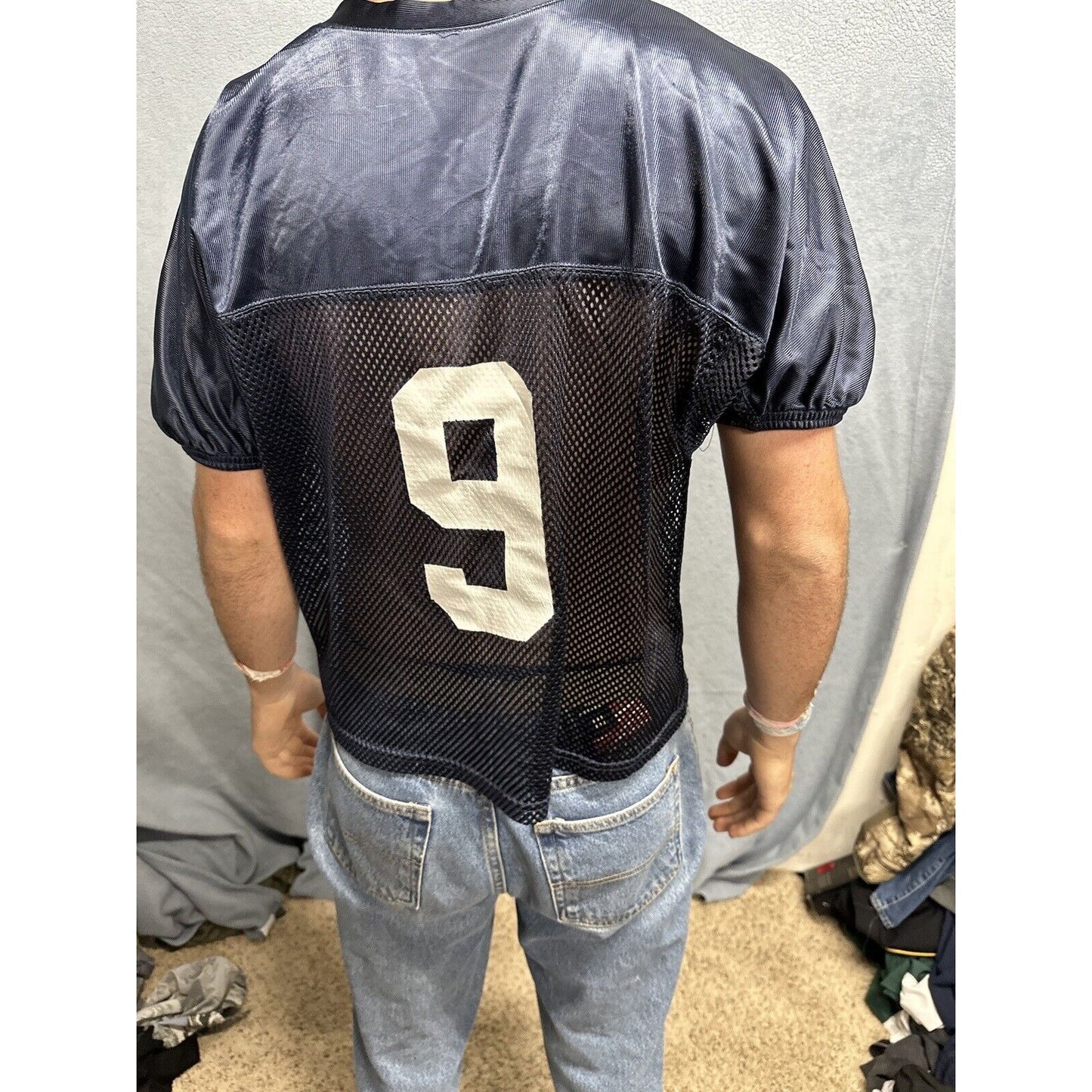 Youth Large/XL Alleson Athletics Navy Blue Football Jersey