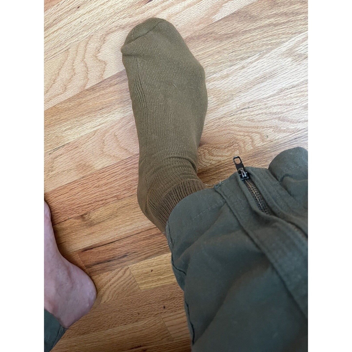 Military Defense Logistics Agency Boot socks XL brown 80% cotton 18% nylon New