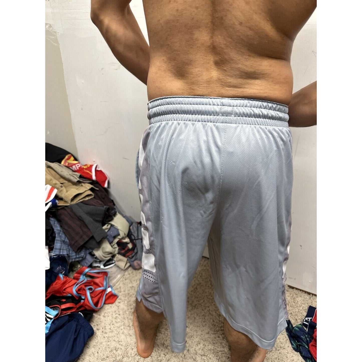 Men’s Gray Dri Fit Nike Medium Athletic Shorts With Pockets