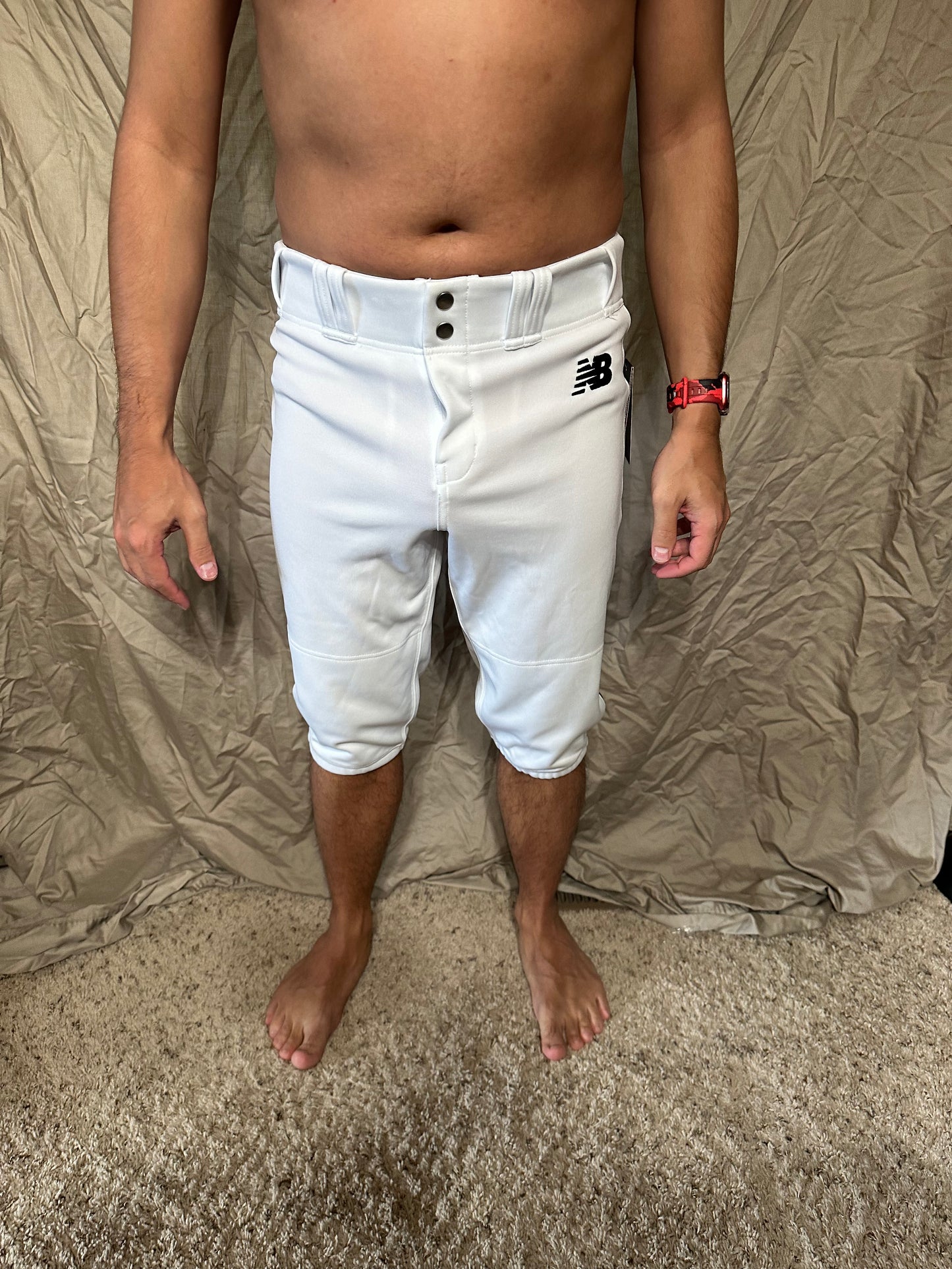 Youth boys large white new balance baseball pants new with tags
