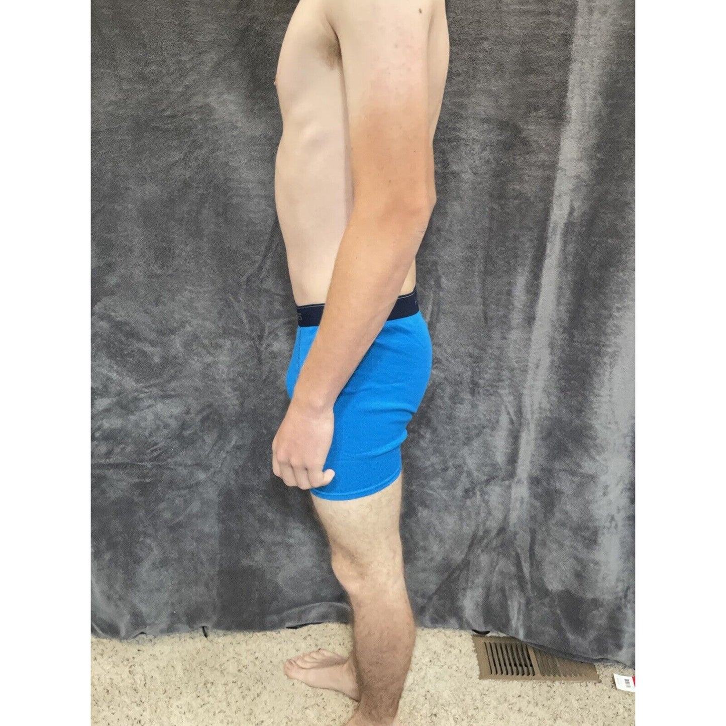 boy's Hanes youth XL Aqua With Dark Blue boxer brief