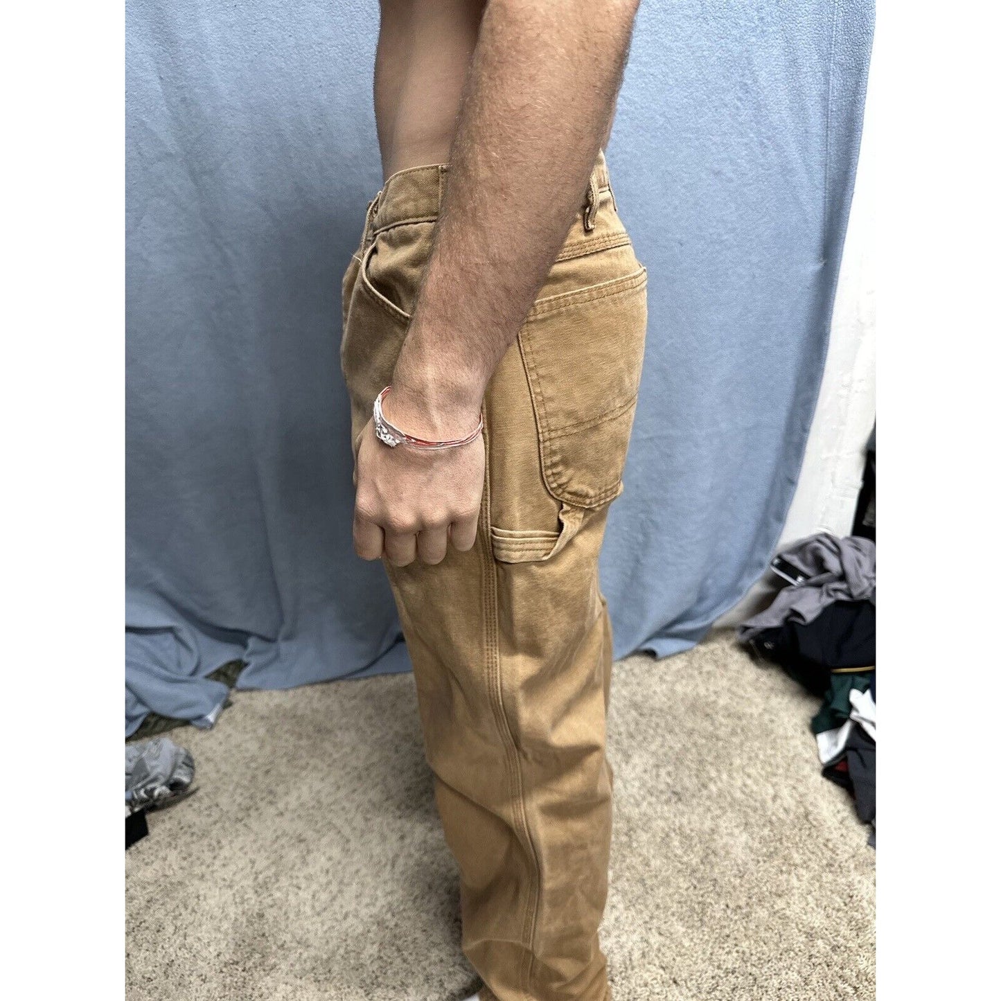 Men’s Khaki Dickies Relaxed Fit 32 X 34 Cargo Pants