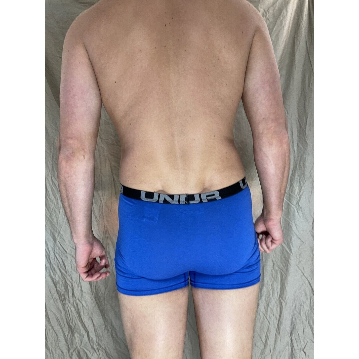 youth XL royal blue under armour fitted heat gear boxer briefs