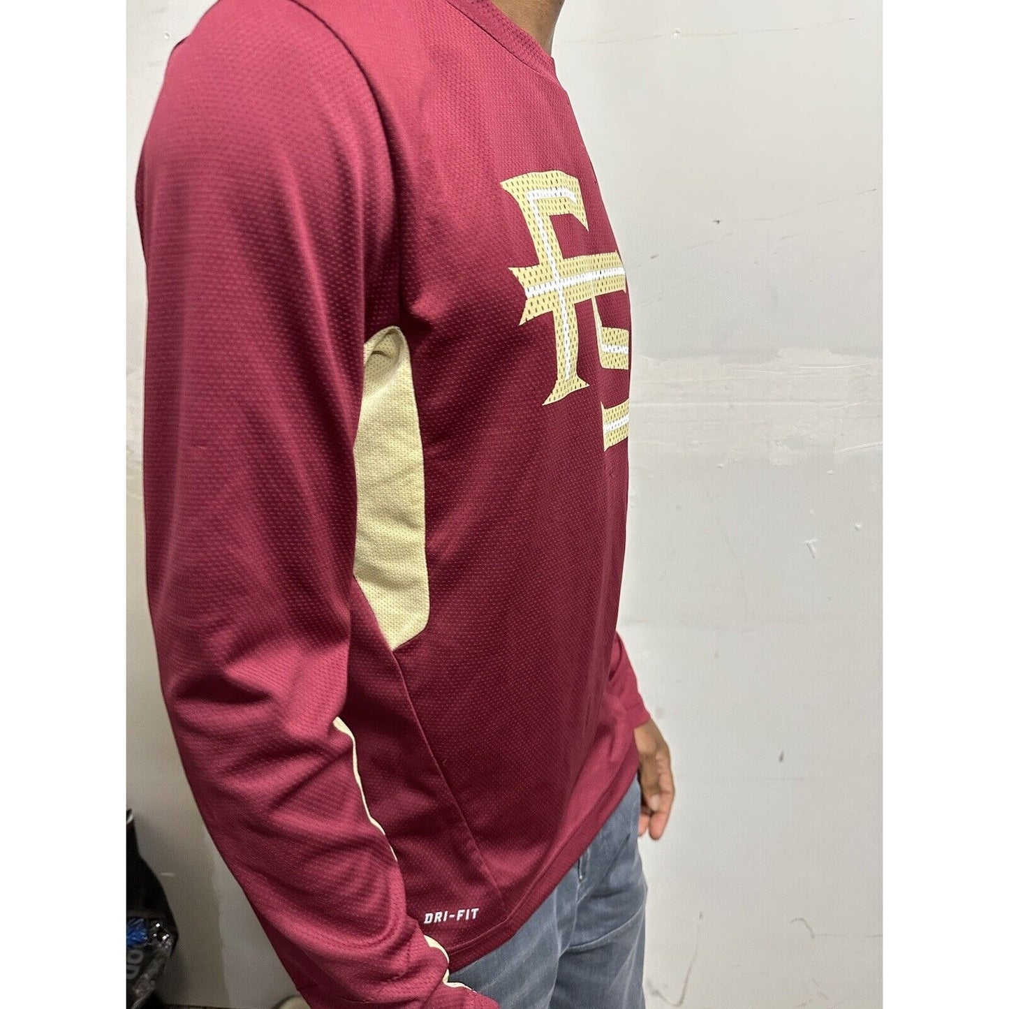 Men’s Nike Medium Florida State University Seminoles Red Long Sleeve Shirt