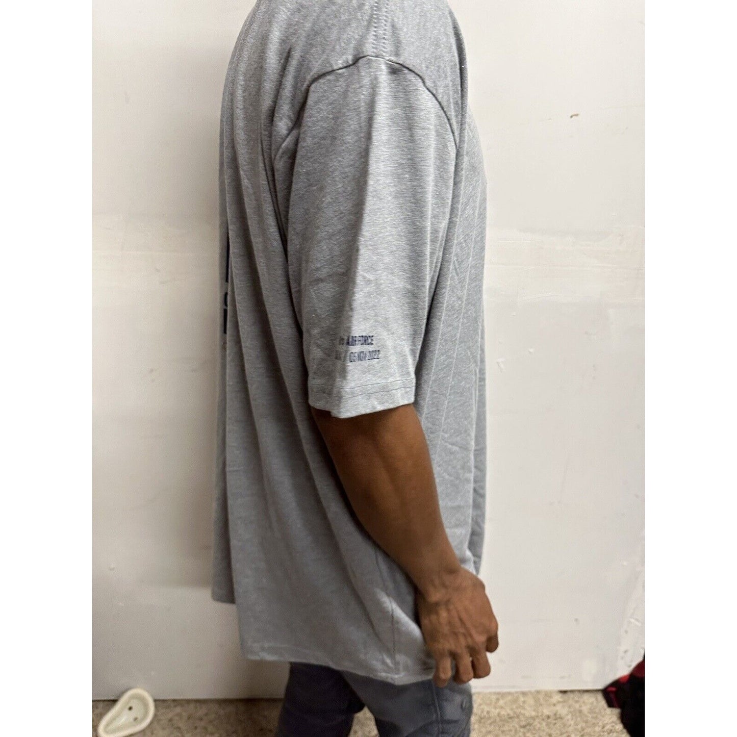 Men’s Gray Next Level XXL Charlie Mike Air Force Tshirt