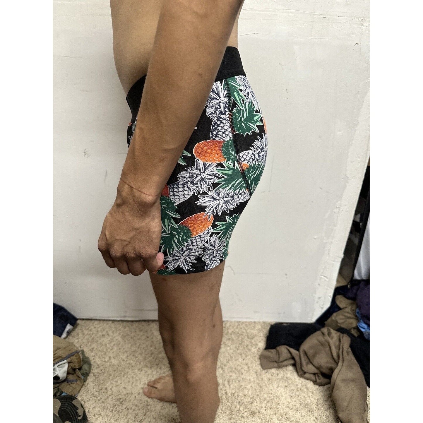 Men’s Pineapple Medium Multicolor 5% Spandex Boxer Briefs