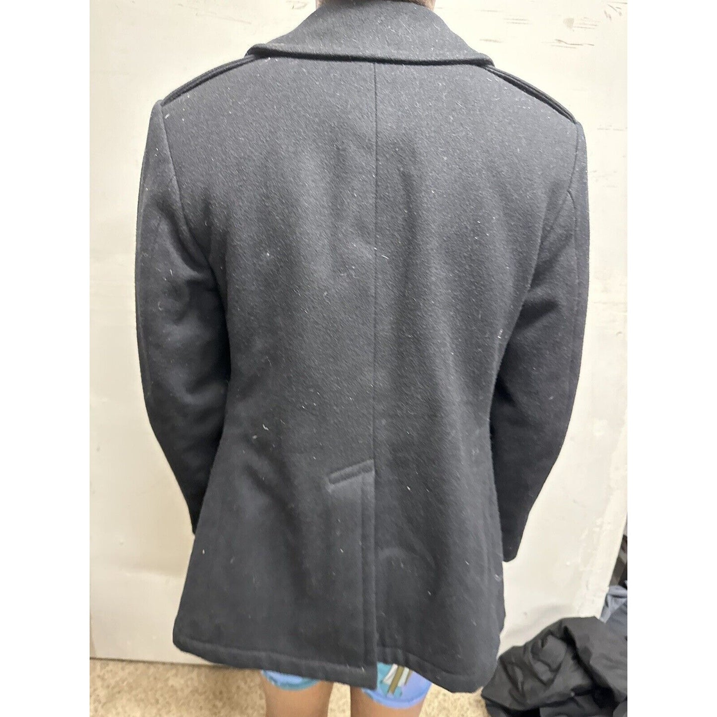 Women’s Black Pea Coat DSCP Military Uniform Coat 12R
