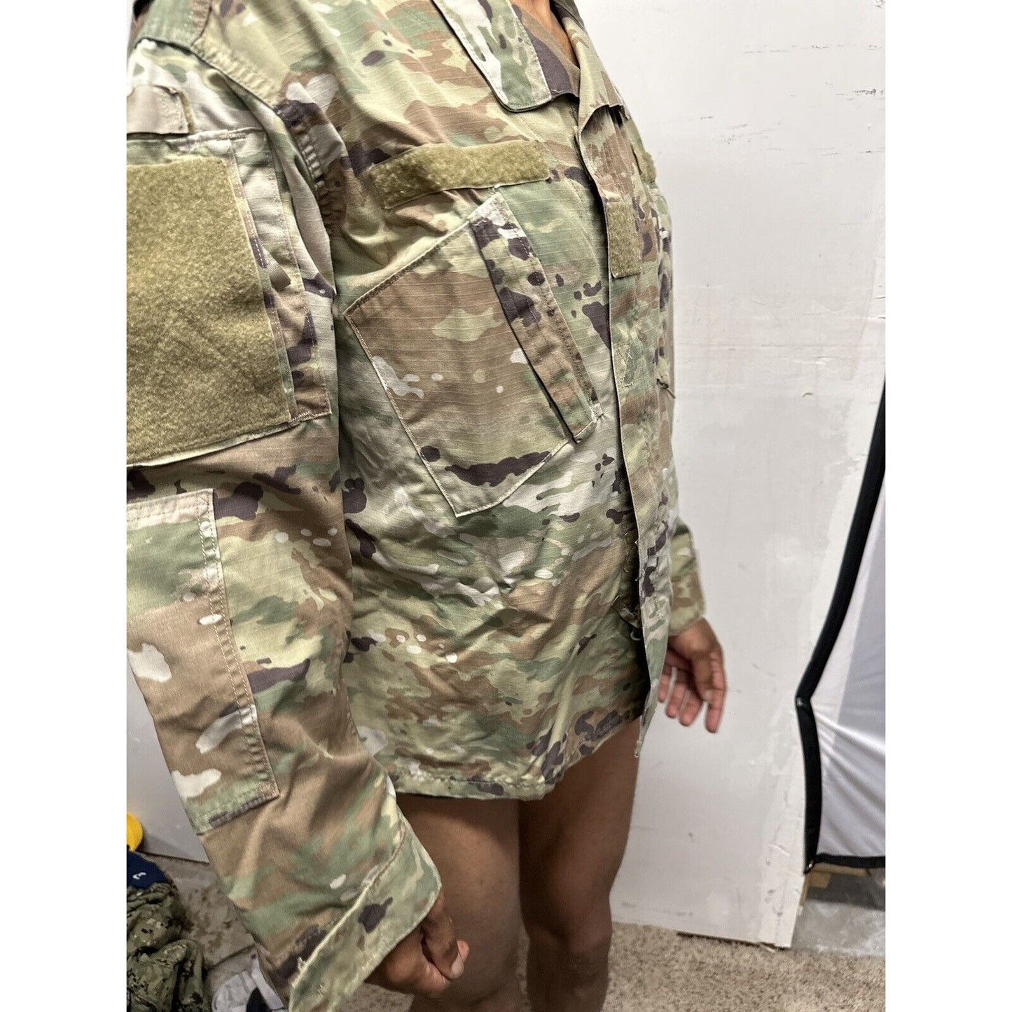 Men’s Ocp Army Air Force Top Blouse Coat Large Short