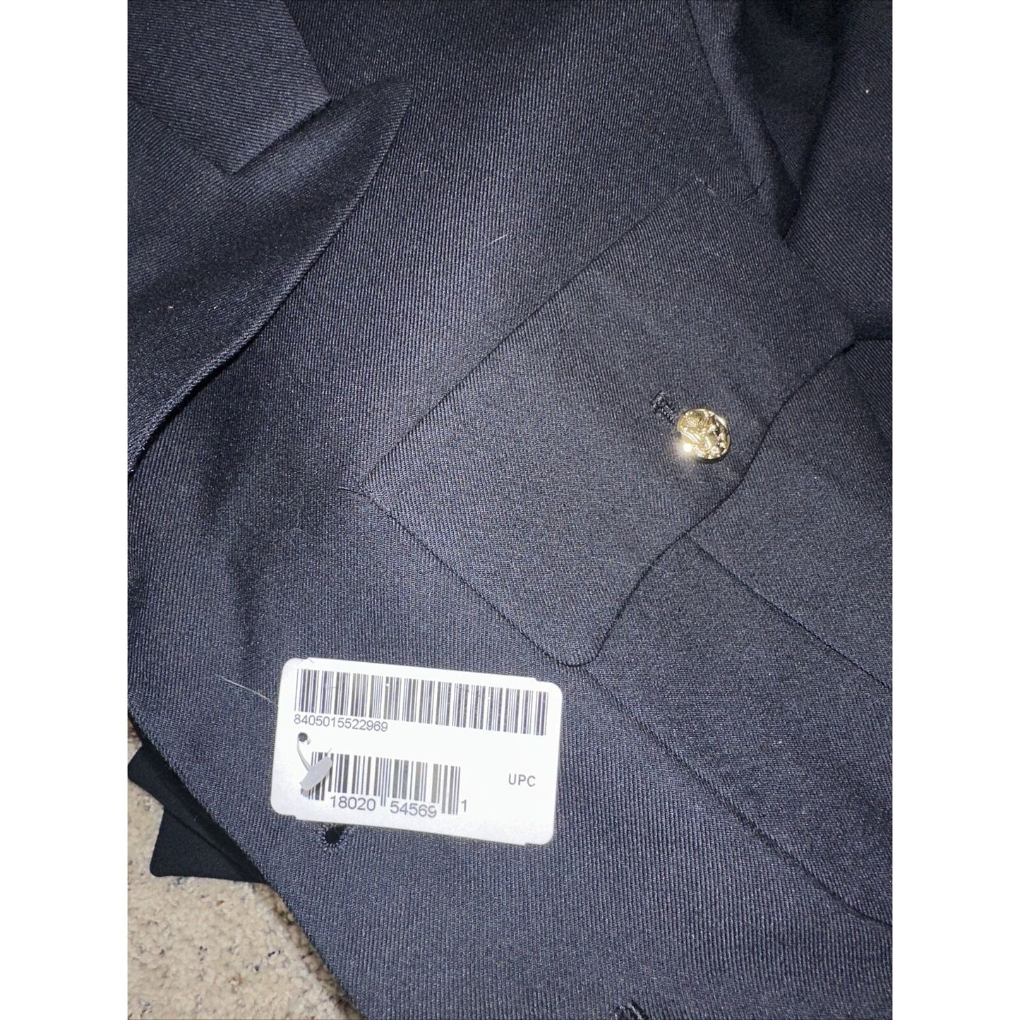 Men’s Army Coat Poly Wool Army Blue 450 42 LC Uniform Service Dress Top Coat