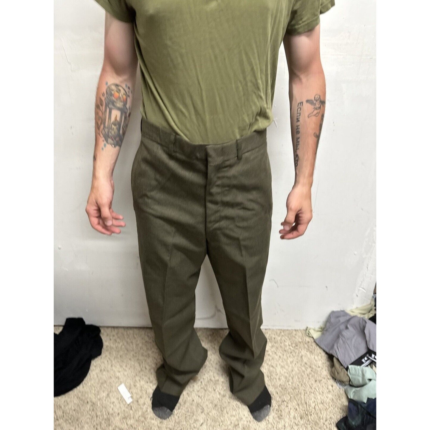 Men’s Jack Threads Medium Olive Green Marine Tshirt Only