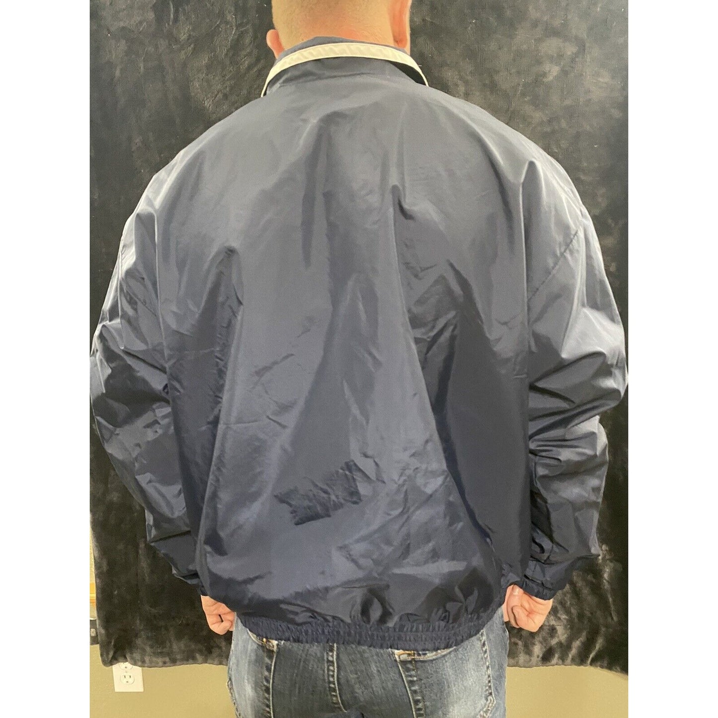 US Air Force Gear For Sports Men’s XL Navy Blue Hooded Windbreaker Jacket