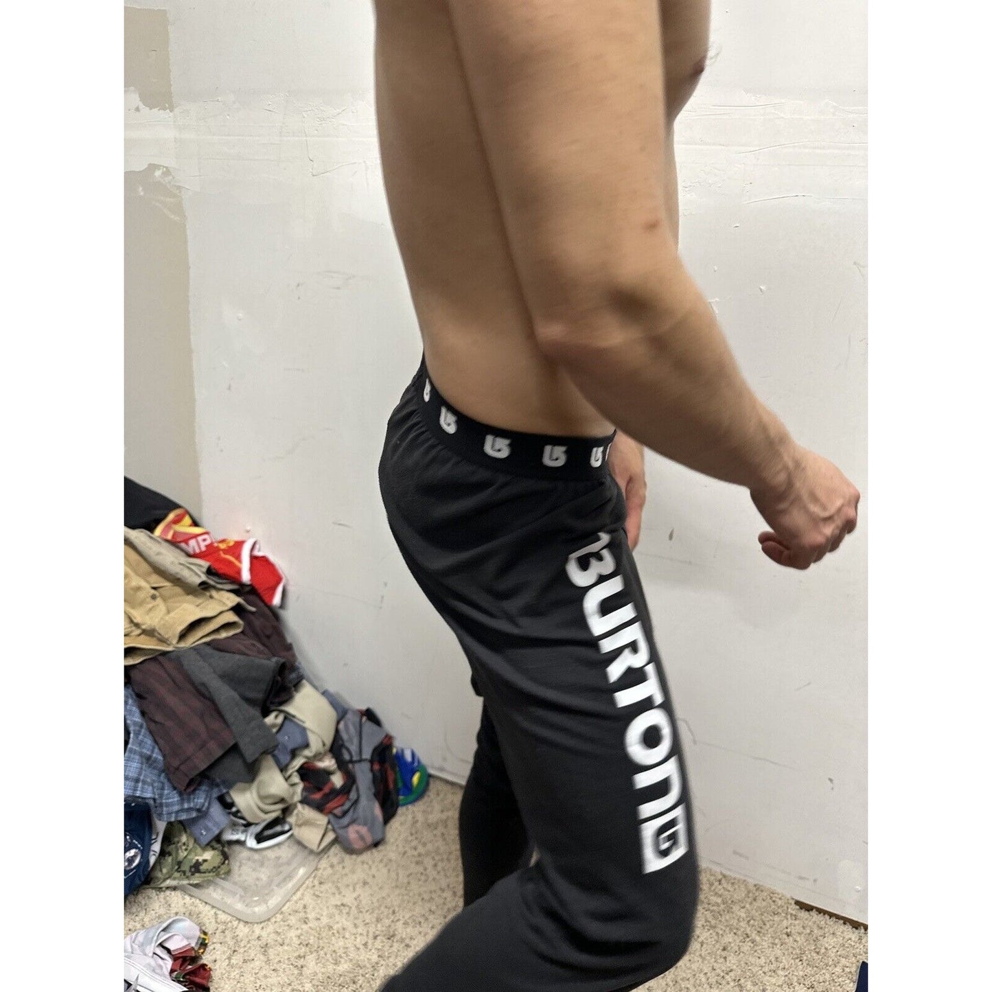 Men’s Black Burton Dry ride Small Thermal Sweatpants