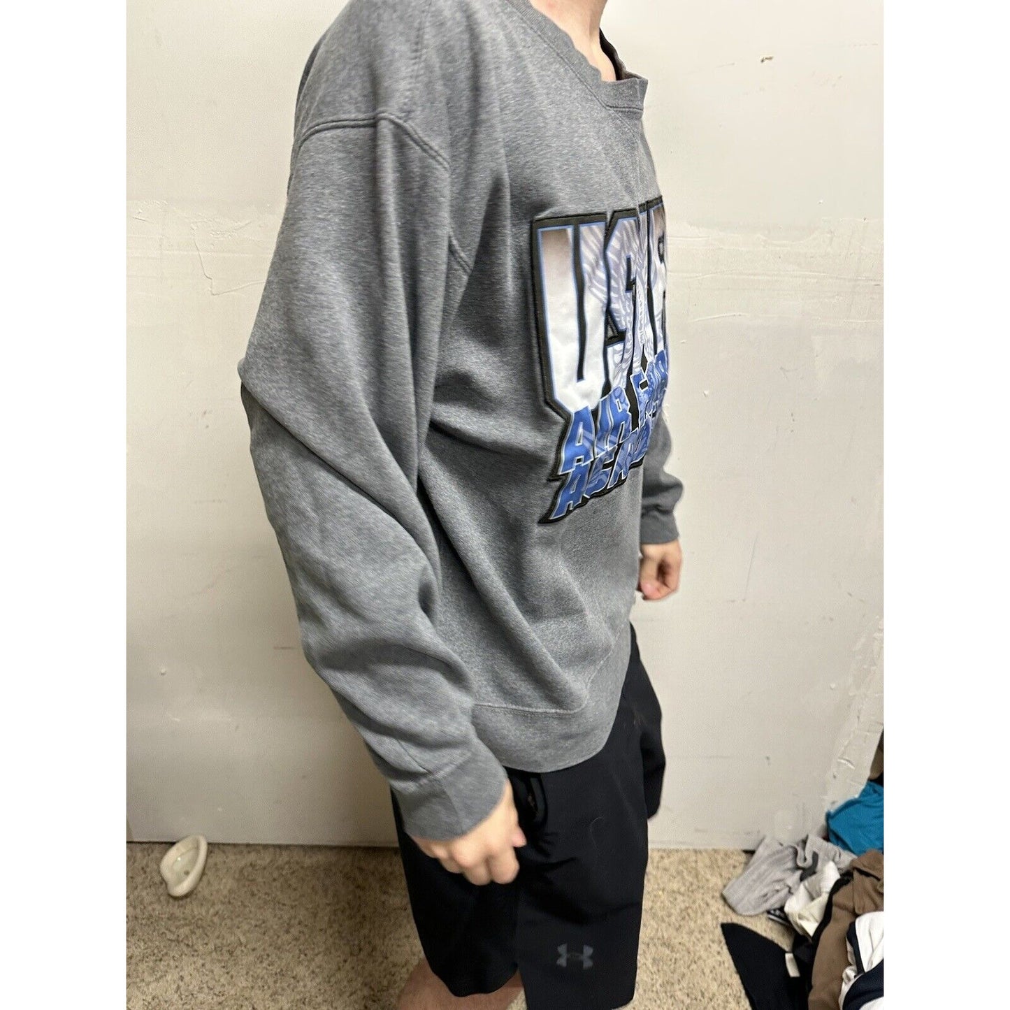 Men’s Gear For Sports Big Cotton Gray Large USAFA Air Force Academy Sweatshirt