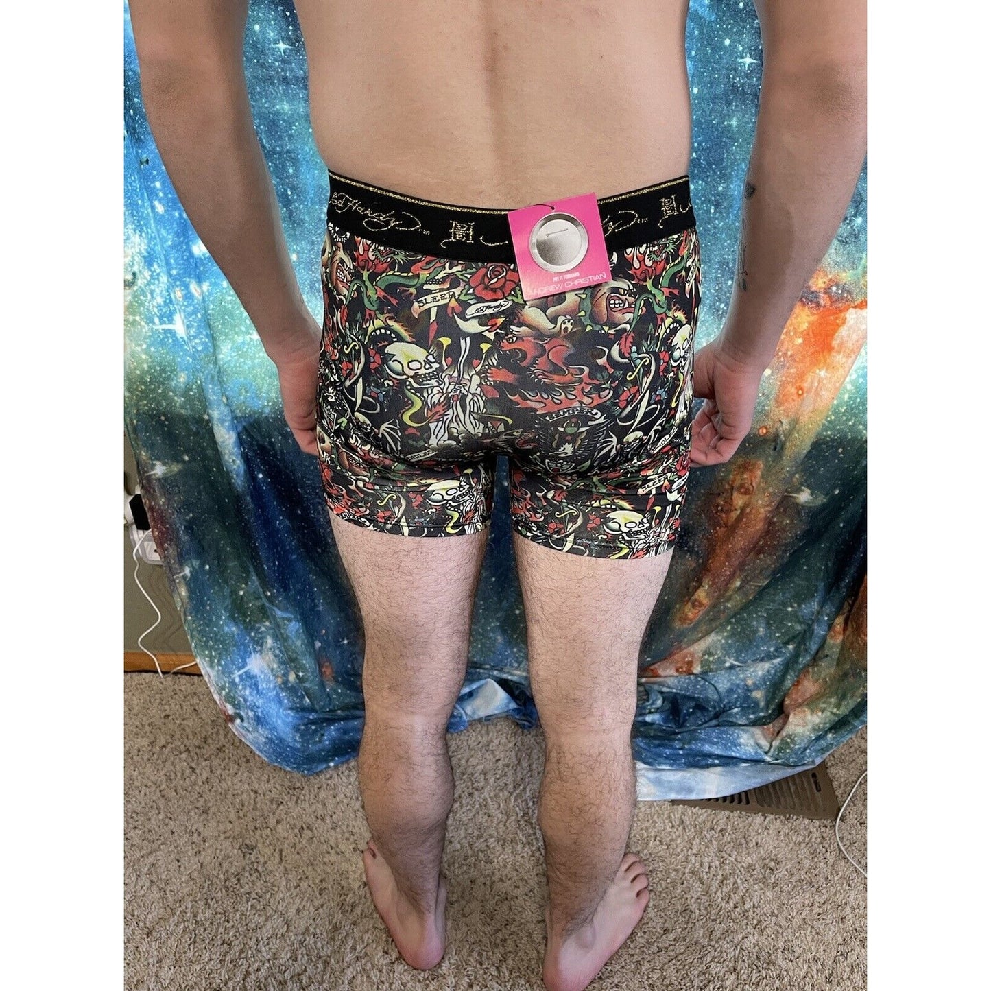 men's ed hardy compression shorts small skeleton New And Unworn