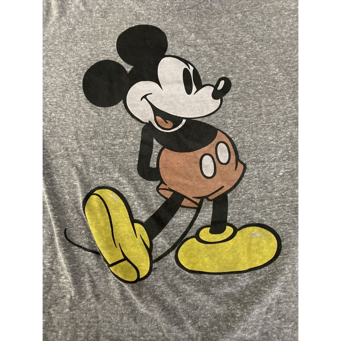 MICKEY MOUSE Vintage Disney Men’s XL Gray Cotton-poly T-shirt