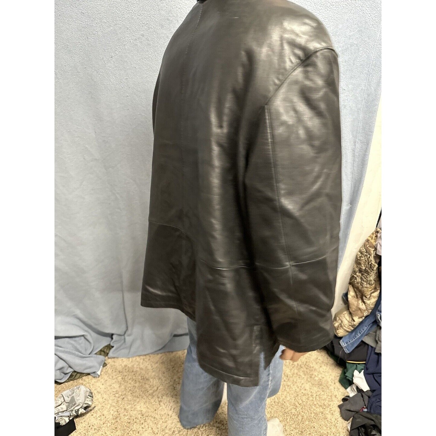 Men’s Tibor Leathers XL Leather Jacket Black Jacket Only