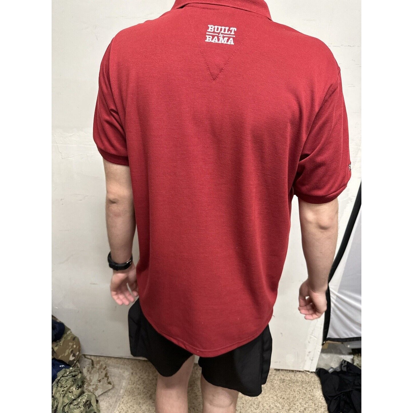 Men’s Medium Alabama Wakefield Built By BAMA CRIMSON tide Polo Shirt