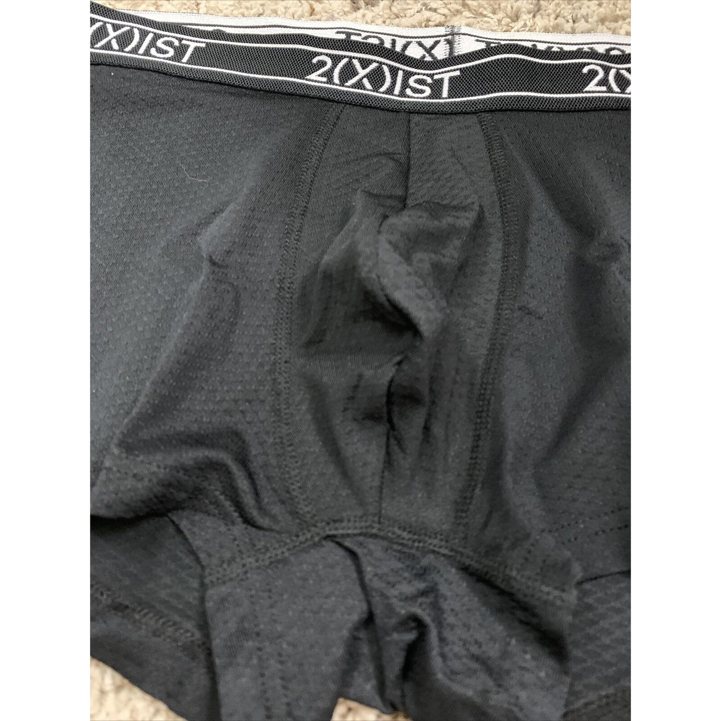 2xist Men’s Black Compression Trunks 13% Spandex Large
