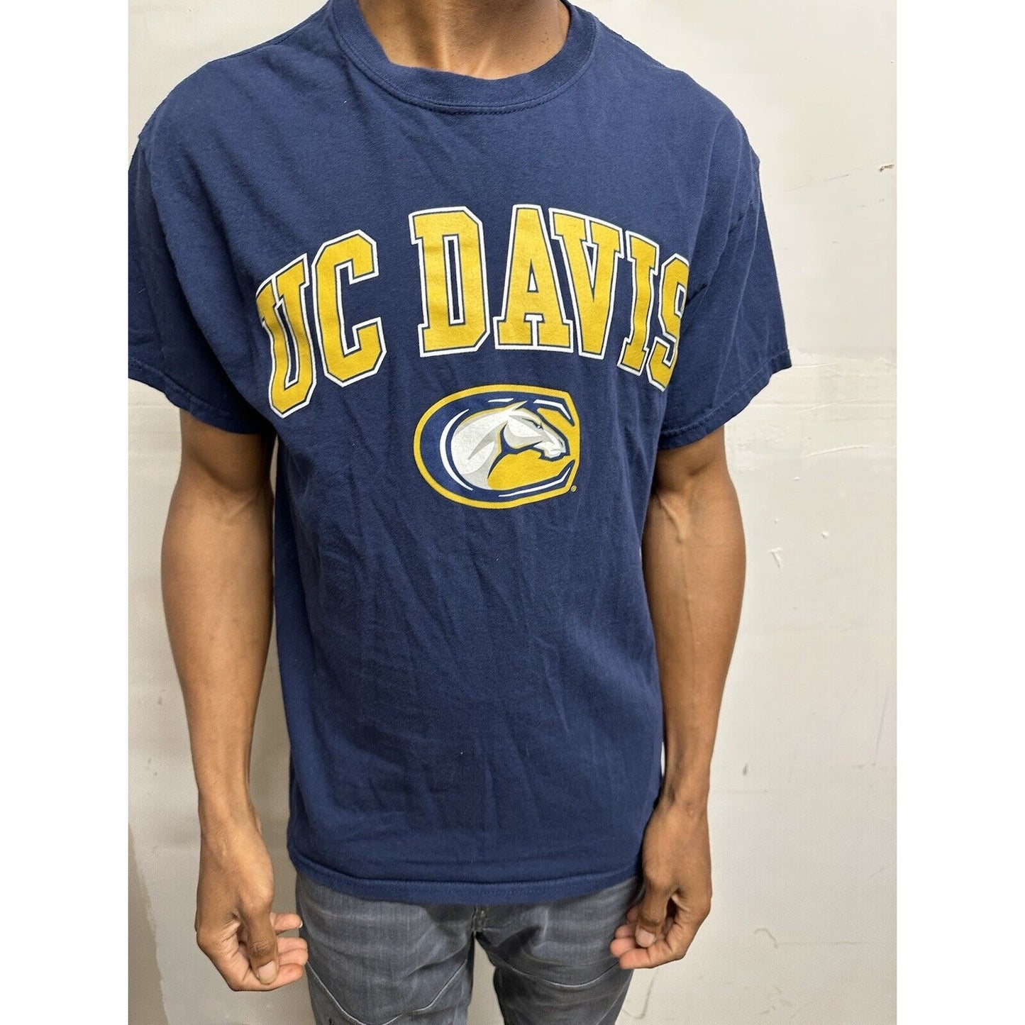 Men‘s Dark Blue Fantastics Large UC Davis University Of California Tshirt
