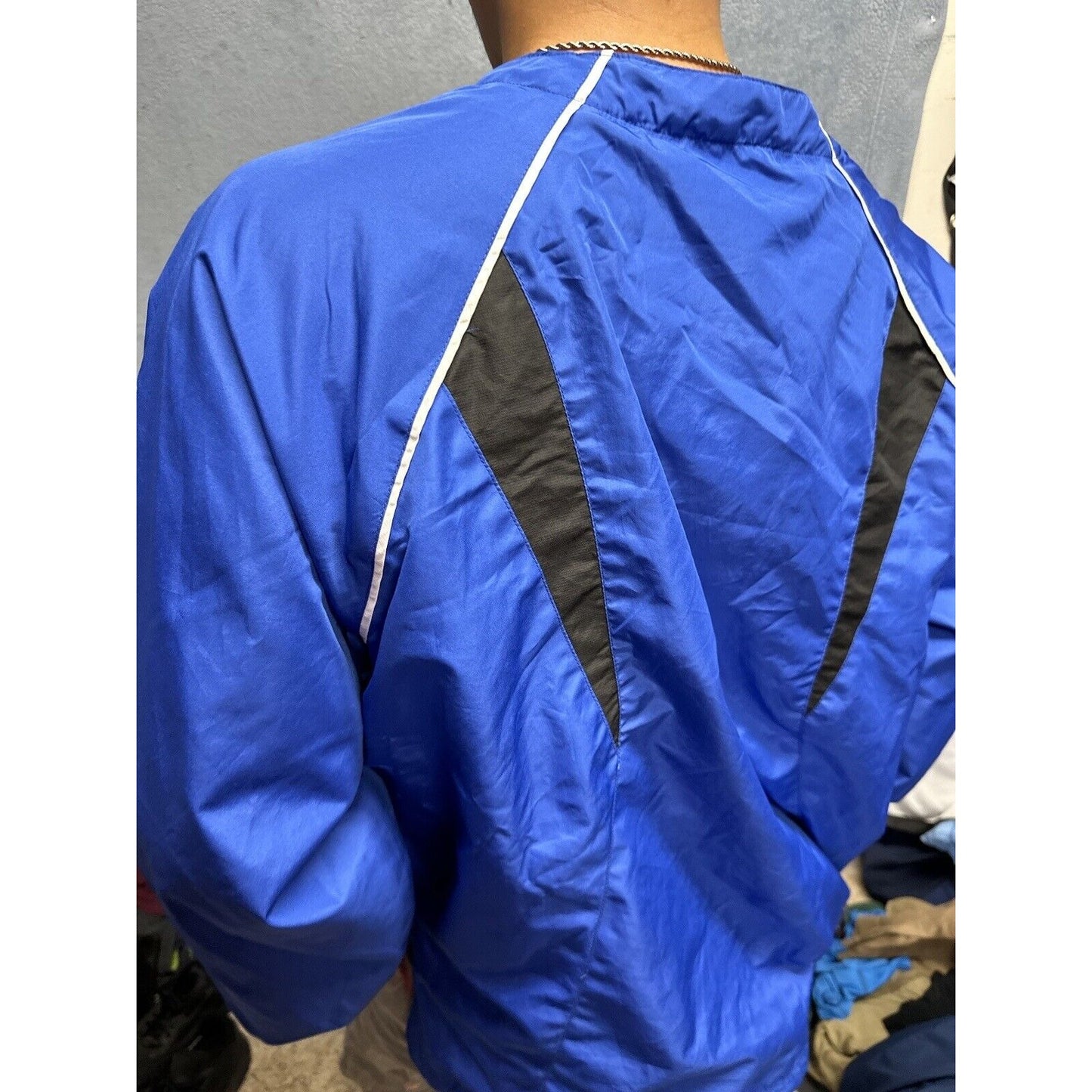 Men’s Blue Holloway Large Air Force Academy Windbreaker Jacket 1/4 Zip Pullover