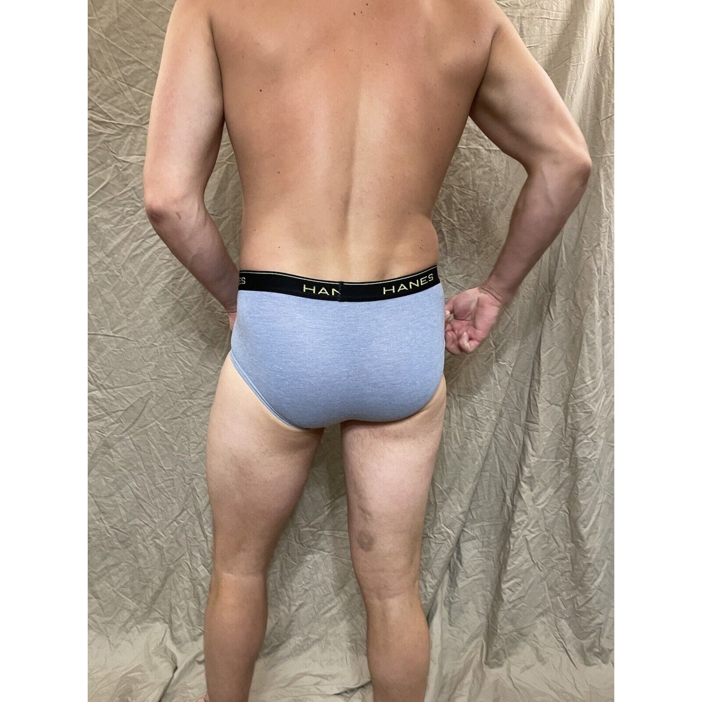 men's light blue comfort cool brief small Hanes