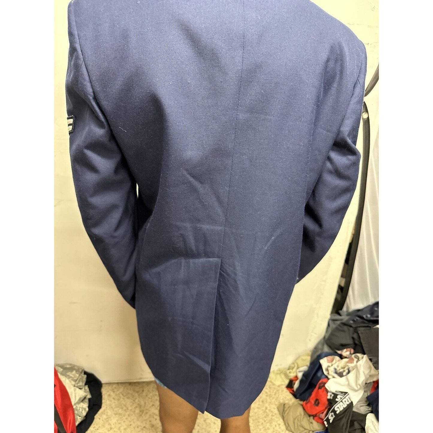 Men’s Air Force 40XL USAF Air Force Service Dress Coat Blue Enlisted Dscp