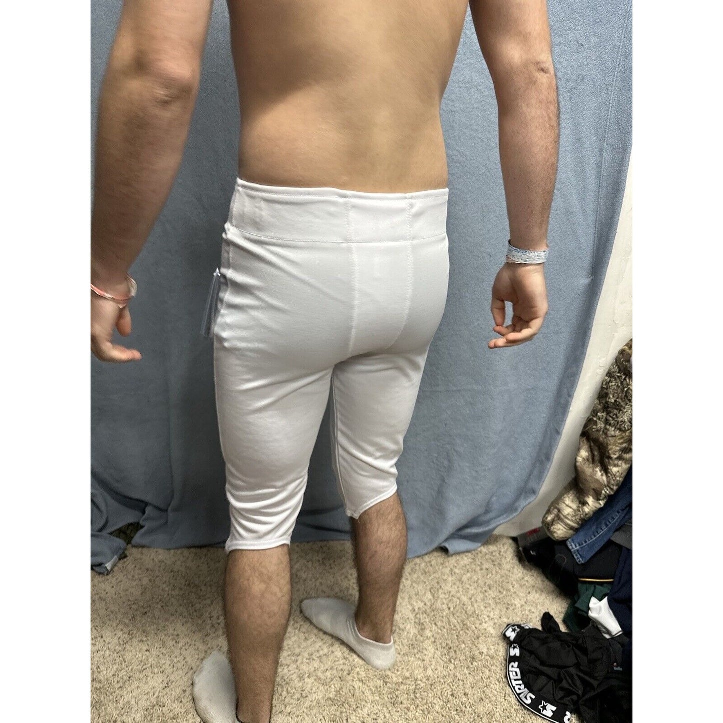 Champro Touchback Non-Integrated (No Pads) Football Pants Adult Medium White