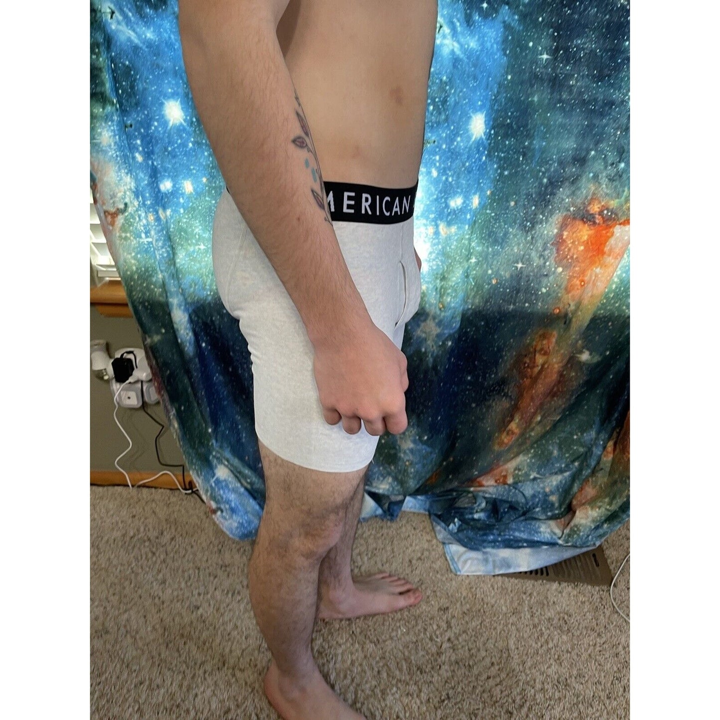 men's american eagle white compression shorts large New And Unworn