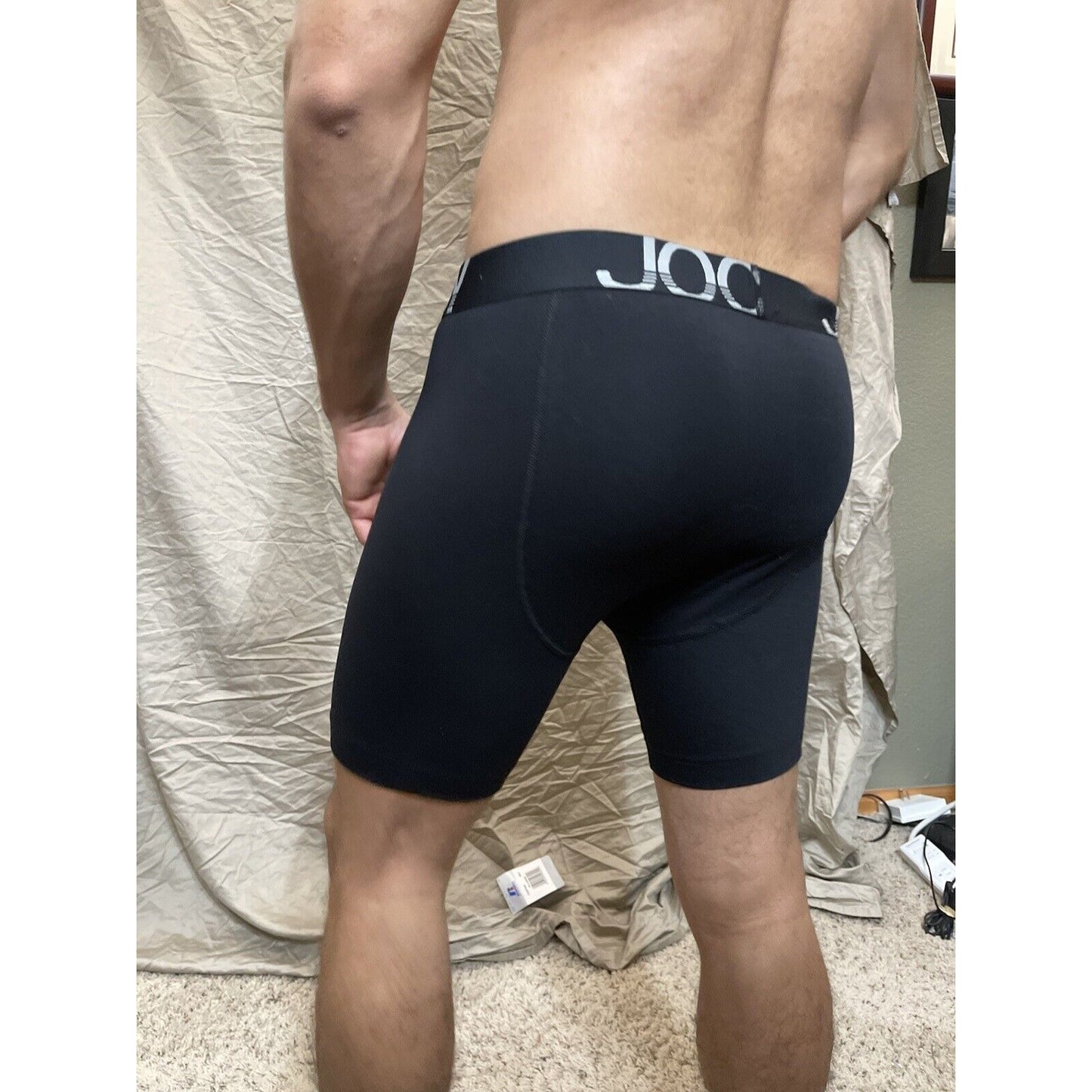 Men's black Jockey medium boxer briefs cotton spandex