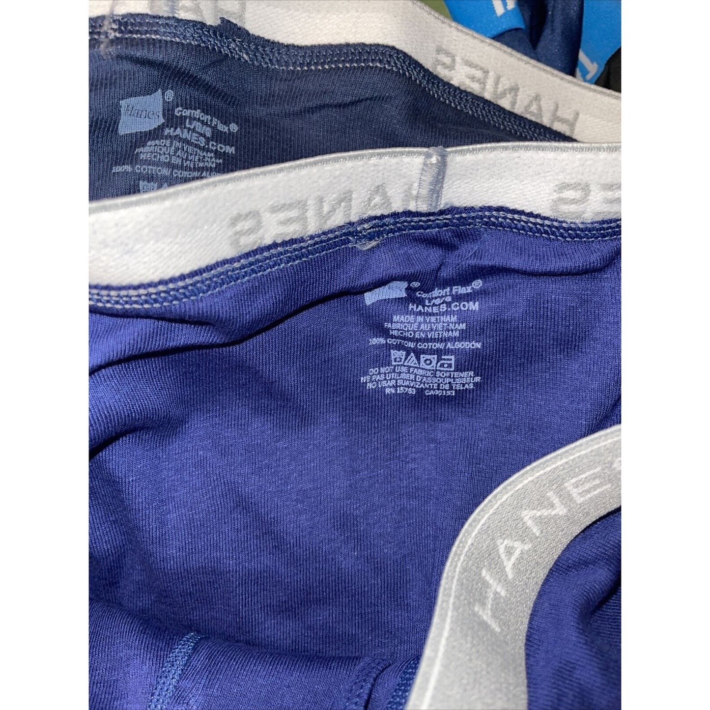 men's Large hanes Dark blue boxer brief Comfort Flex