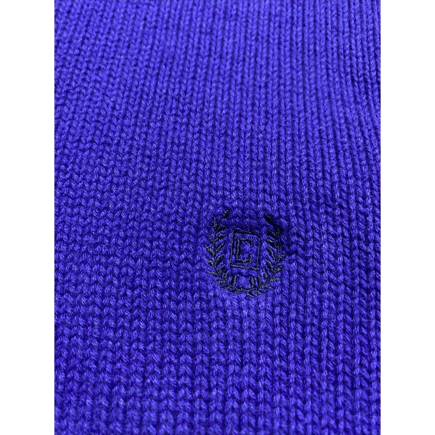 Chaps Men’s Medium Bright Purple 1/4-zip Cotton Pullover Sweatshirt