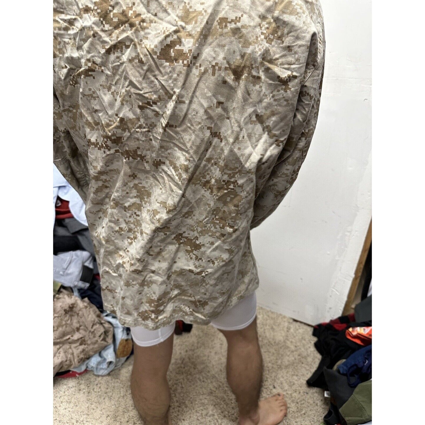 Men’s USMC Marine Corps Blouse Top Uniform Large Short