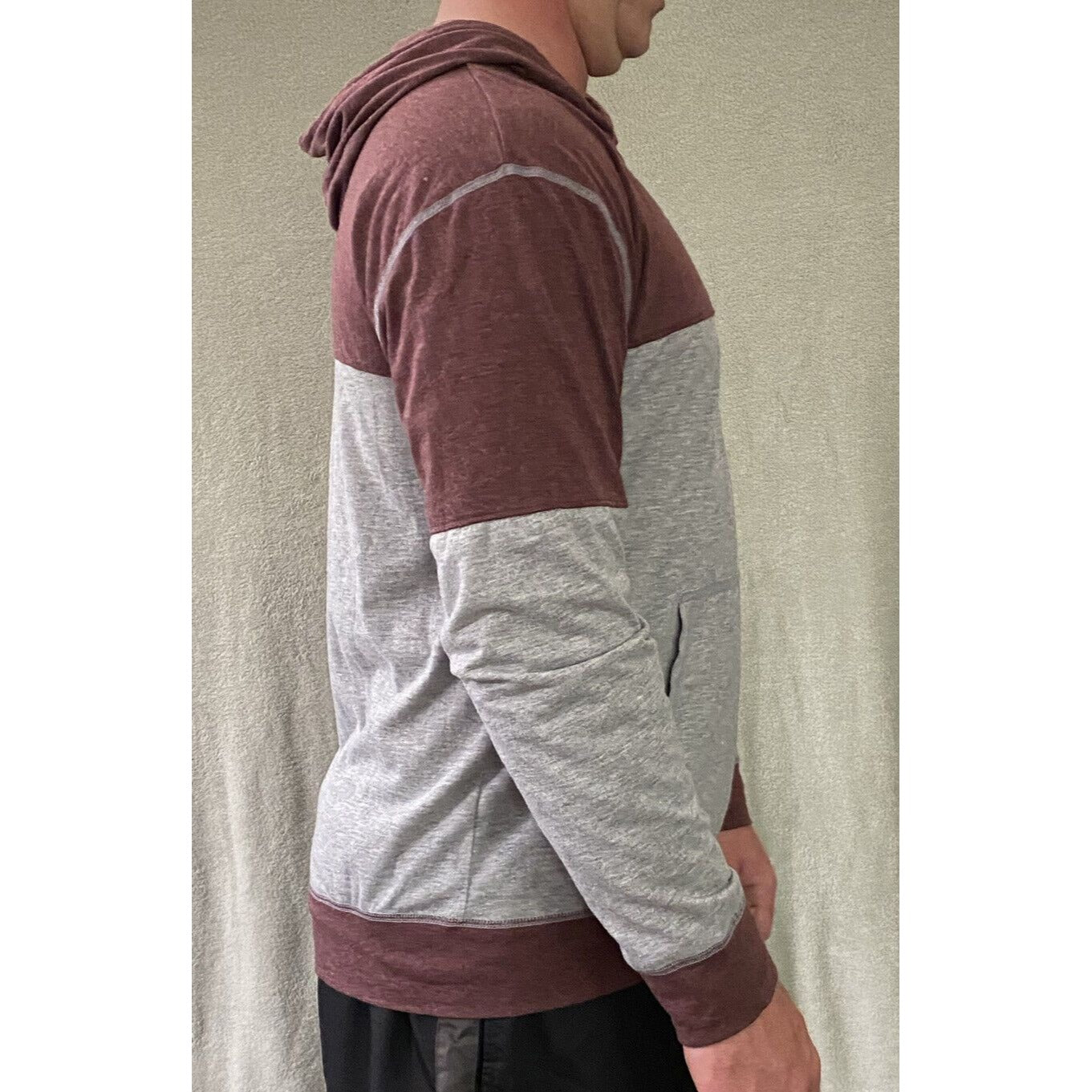 Champion MINNESOTA GOLDEN GOPHERS Men’s Large Burgundy Gray Sweatshirt Hoodie
