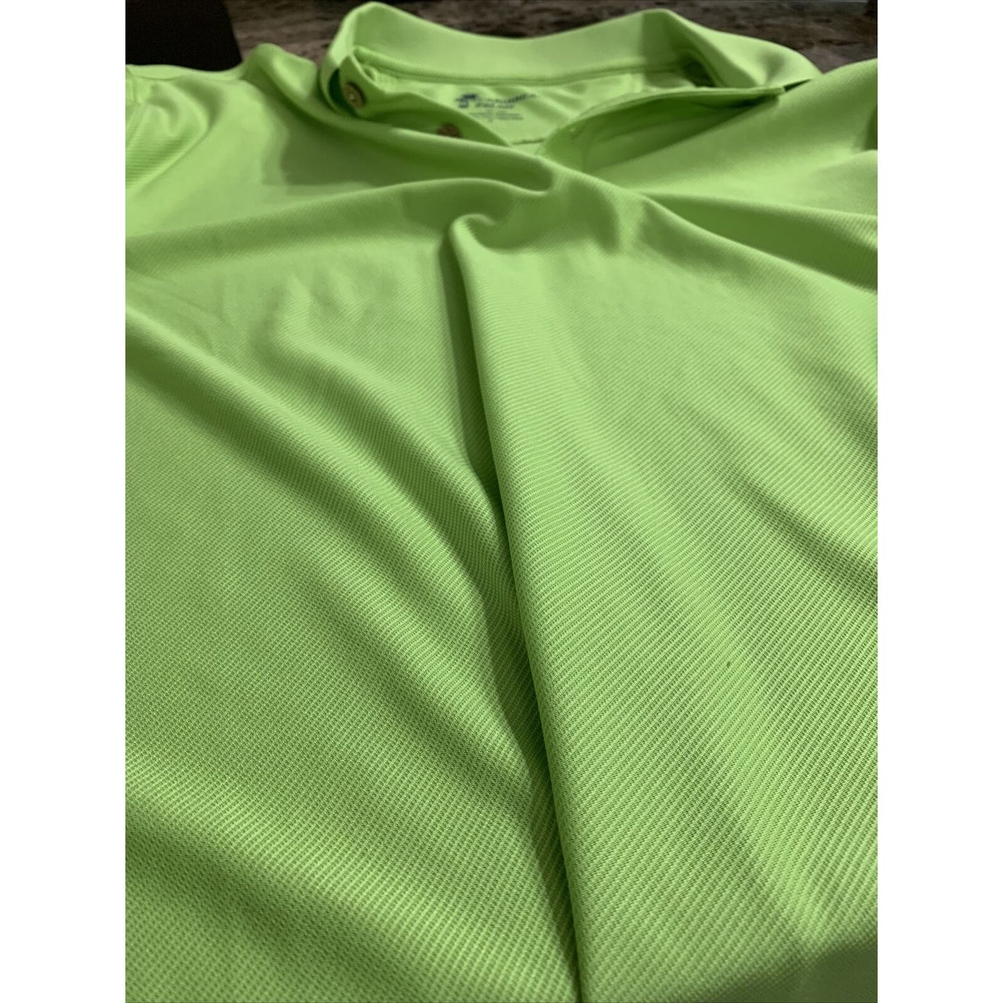 Men’s Large Lime Green Caribbean Palms Polo Shirt
