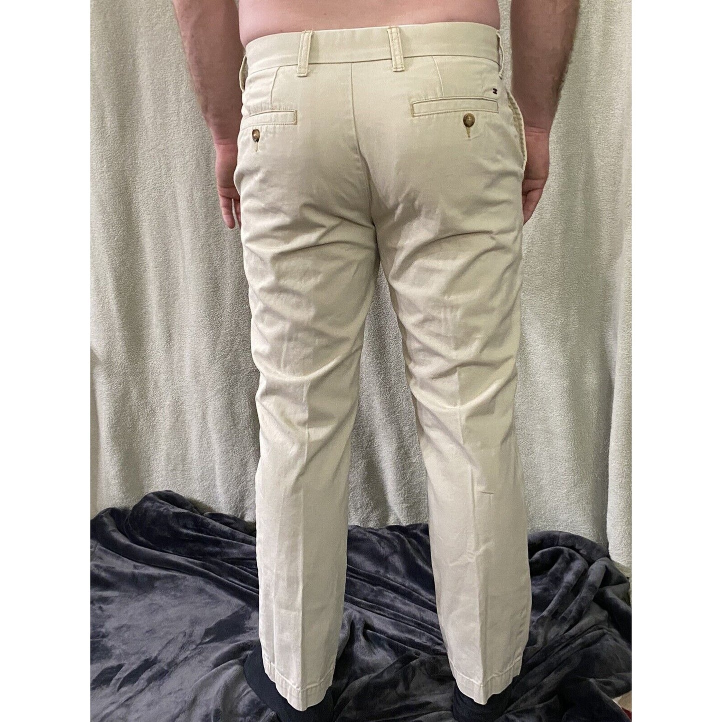 Tommy Hilfiger Cream / Light Tan Men’s 32X30 Tailored Fit Pants