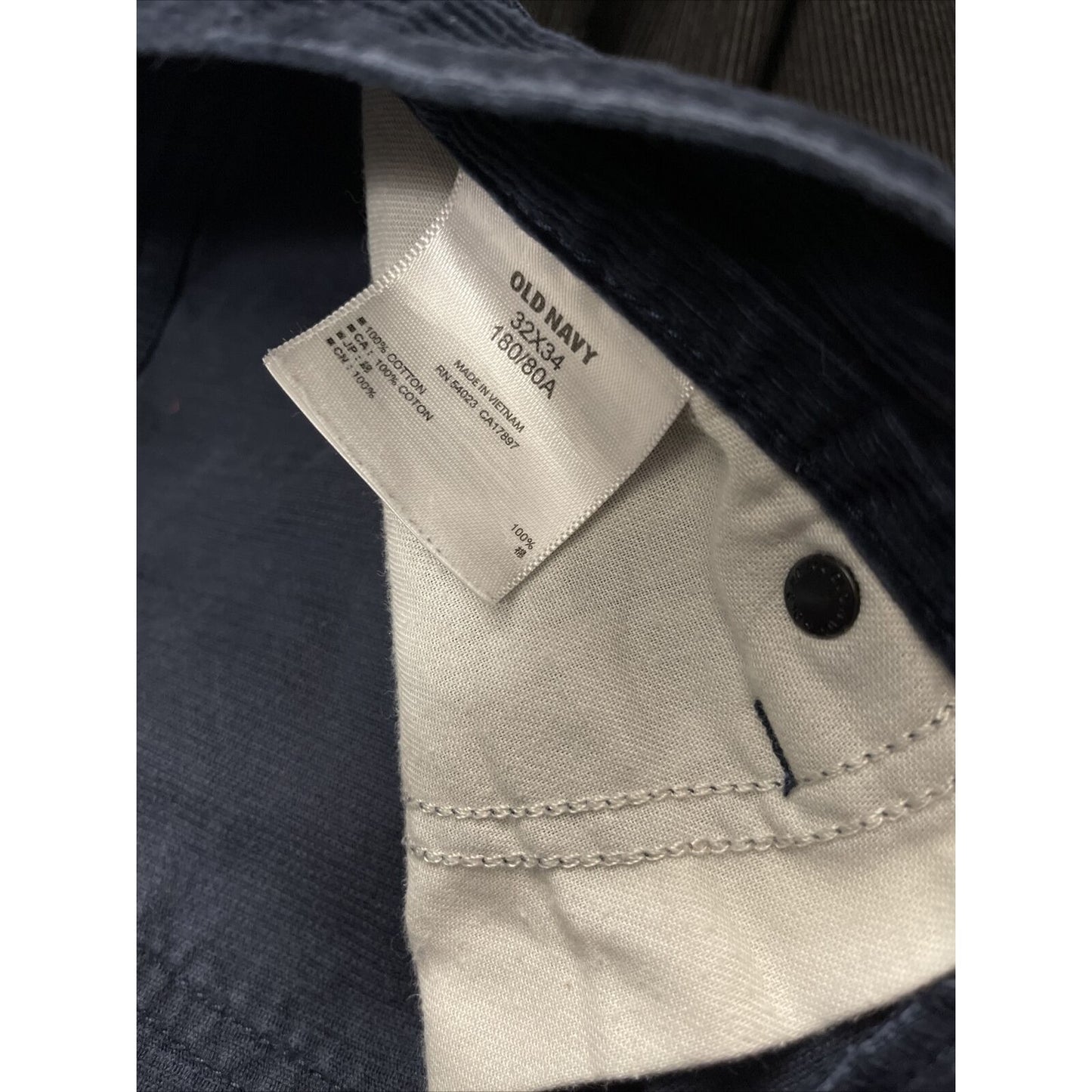 Men’s Old Navy Dark Blue Slim 32” x 34” courduroy pants